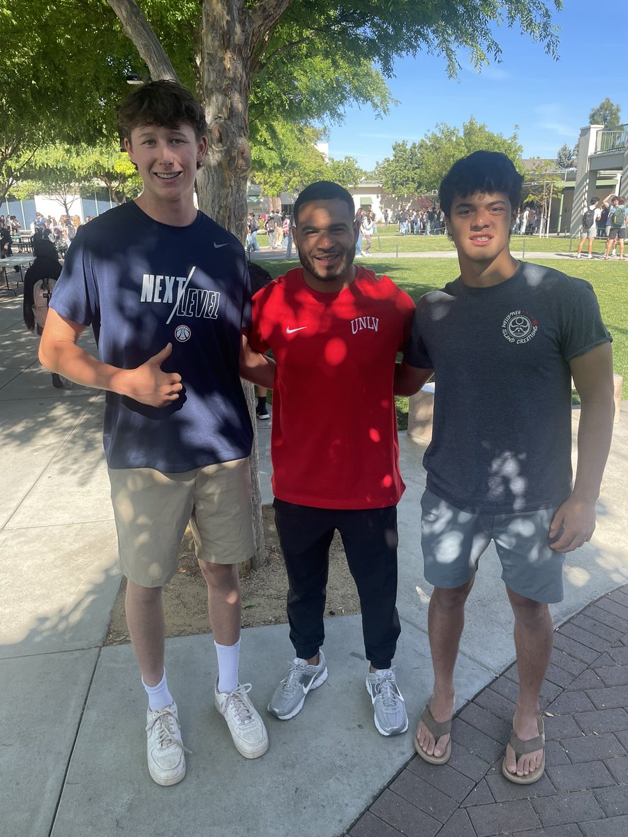 Joseph Engin (@joseph_engin) on Twitter photo Huge thanks to <a href="/Coach_JBruce/">Jeremy Bruce</a> for talking with me today for <a href="/unlvfootball/">UNLV Football</a>
Learned a lot about the program and I’m excited for what the future holds!!
<a href="/CoachDanMullen/">Dan Mullen</a>
<a href="/Tha_CoachK/">Coach Fred Koloto</a> <a href="/CoachGoni/">Daniel Goni</a> <a href="/MittyHSfootball/">AMHS Football</a> <a href="/Coach_Sully_5/">Coach Danny Sullivan</a> Huge thanks to <a href="/Coach_JBruce/">Jeremy Bruce</a> for talking with me today for <a href="/unlvfootball/">UNLV Football</a>
Learned a lot about the program and I’m excited for what the future holds!!
<a href="/CoachDanMullen/">Dan Mullen</a>
<a href="/Tha_CoachK/">Coach Fred Koloto</a> <a href="/CoachGoni/">Daniel Goni</a> <a href="/MittyHSfootball/">AMHS Football</a> <a href="/Coach_Sully_5/">Coach Danny Sullivan</a>