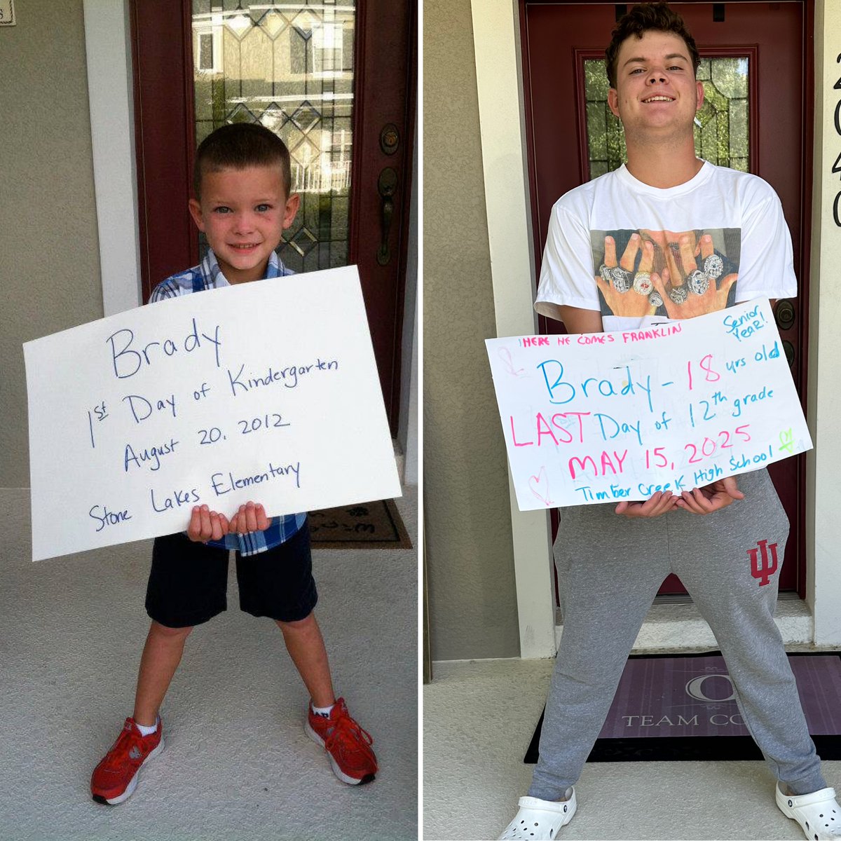 First day, last day ... time flies. Love him. 😢❤️⚰️