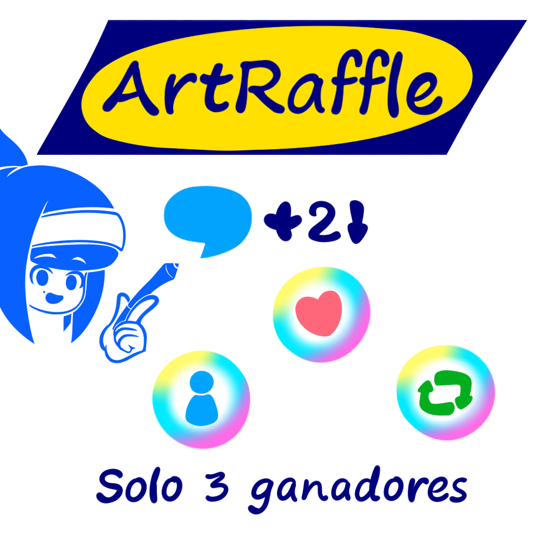 Lyra_CasiMagica's tweet photo. ⭐¡ArtRaffle :D!⭐

Para participar solo dejen su 💬y cumplan con almenos 2 burbujas 💙

El 20/5 elijo aleatoriamente a los 3 ganadores y les hablare al privado para que confirmen lo que desean que les dibuje :3 (solo SFW)

#artraffle #SorteoDeArte #DigitalArt https://t.co/mivCqmJPeG
