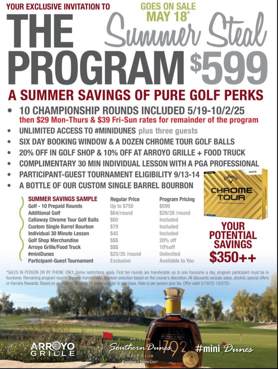 The deal everyone has been waiting for!

Here’s the details of our Summer Steal program. Join us this Saturday night at #miniDunes from 7-9pm to get advanced access to this program before it goes live May 18th. This offer is limited so get yours while they last!