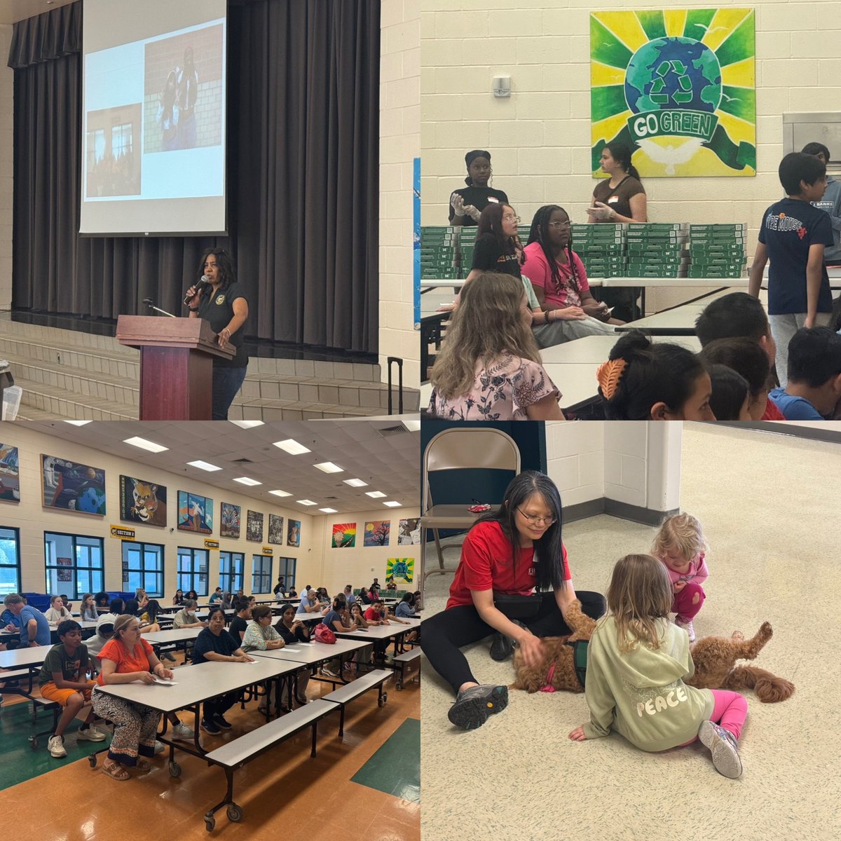 Our third Family Fun Night of the evening is just beginning!  Come join us - we have games, activities, dinner and dogs!!  #BelieveBelongBecome #HCPSS