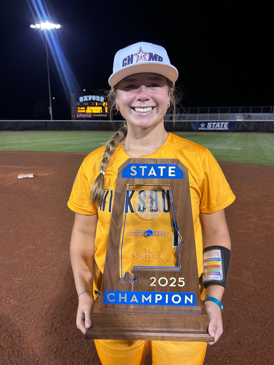 Anleigh Wood 2028 (@anleighwood2028) on Twitter photo 🟦AHSAA 3A STATE CHAMPS!🟦
God is good! Thank you Jesus for an awesome season with this awesome family! #2peat🏆
#romans831
<a href="/WicksburgSB/">Wicksburg High School Softball</a> <a href="/Steal_Powell/">Southern Steal - Powell</a> <a href="/lbpowell12/">Brooke Powell</a> <a href="/BSherSB/">Barb Sherwood</a> <a href="/KyleParmley/">Kyle Parmley 🥎</a> <a href="/LineDsoftball/">Line Drive Media</a> <a href="/ExtraInningSB/">EXTRA INNING SOFTBALL</a> <a href="/ahsaaradio/">AHSAA Radio Network</a> <a href="/PrepSoftball/">Prep Softball 🥎</a> 🟦AHSAA 3A STATE CHAMPS!🟦
God is good! Thank you Jesus for an awesome season with this awesome family! #2peat🏆
#romans831
<a href="/WicksburgSB/">Wicksburg High School Softball</a> <a href="/Steal_Powell/">Southern Steal - Powell</a> <a href="/lbpowell12/">Brooke Powell</a> <a href="/BSherSB/">Barb Sherwood</a> <a href="/KyleParmley/">Kyle Parmley 🥎</a> <a href="/LineDsoftball/">Line Drive Media</a> <a href="/ExtraInningSB/">EXTRA INNING SOFTBALL</a> <a href="/ahsaaradio/">AHSAA Radio Network</a> <a href="/PrepSoftball/">Prep Softball 🥎</a>