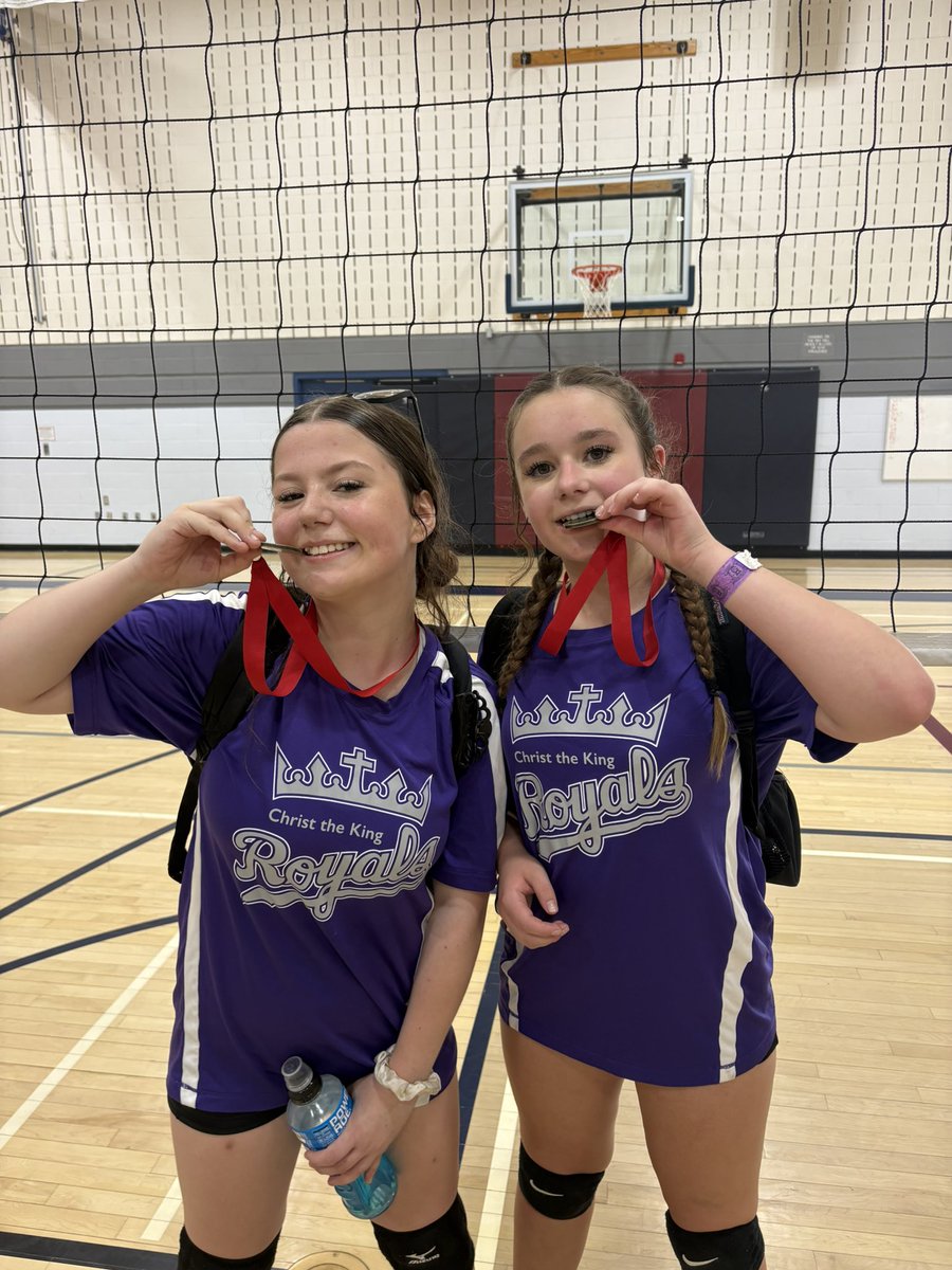 msmacintyree's tweet photo. @ctkcatholic is going home with another banner this year! Congratulations to these girls for their communication, dedication and positivity! 🥇🏐 Mr. Marzilli and I are incredibly proud of you. https://t.co/rMfWqqO3Xz