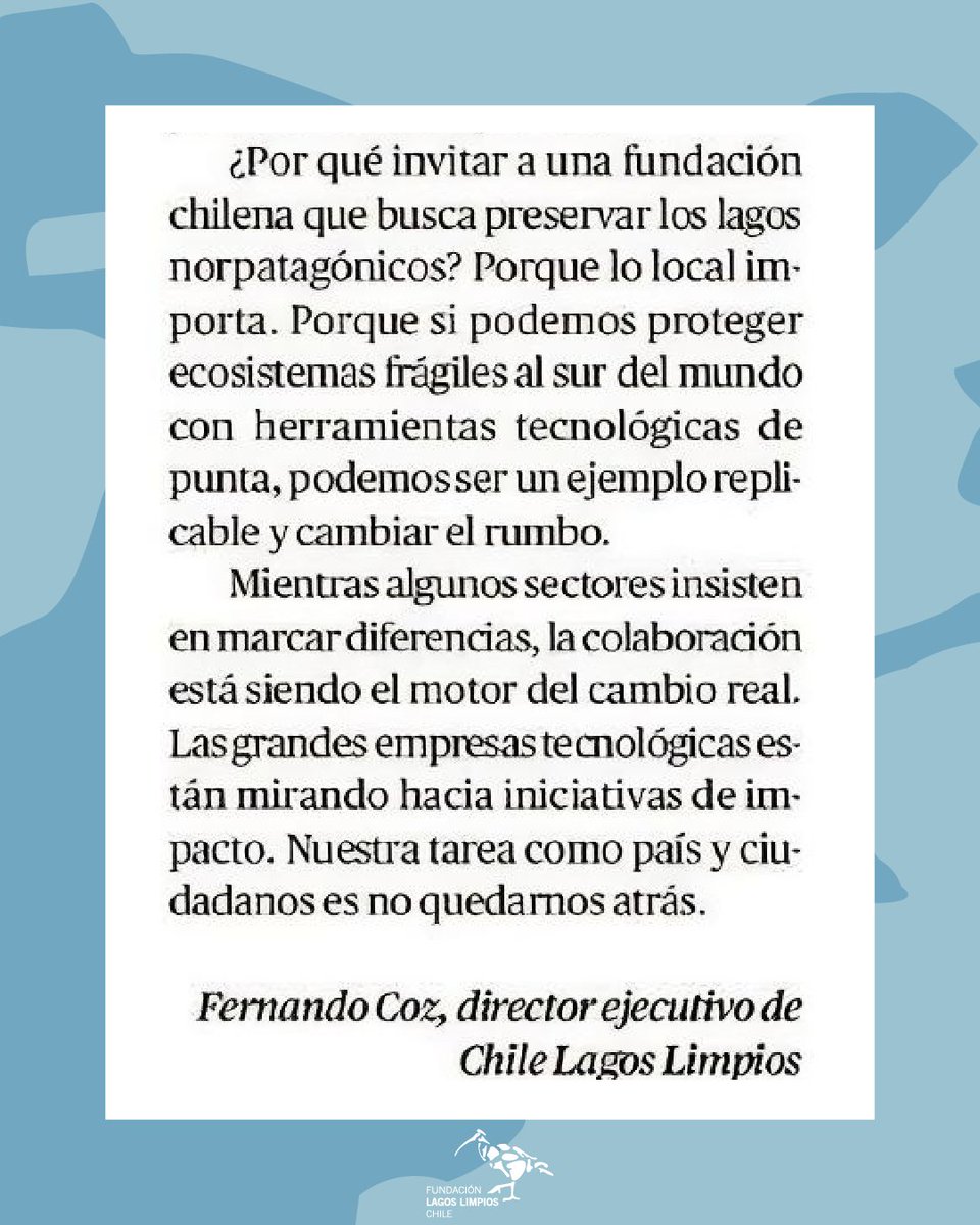 Chile Lagos Limpios tweet media