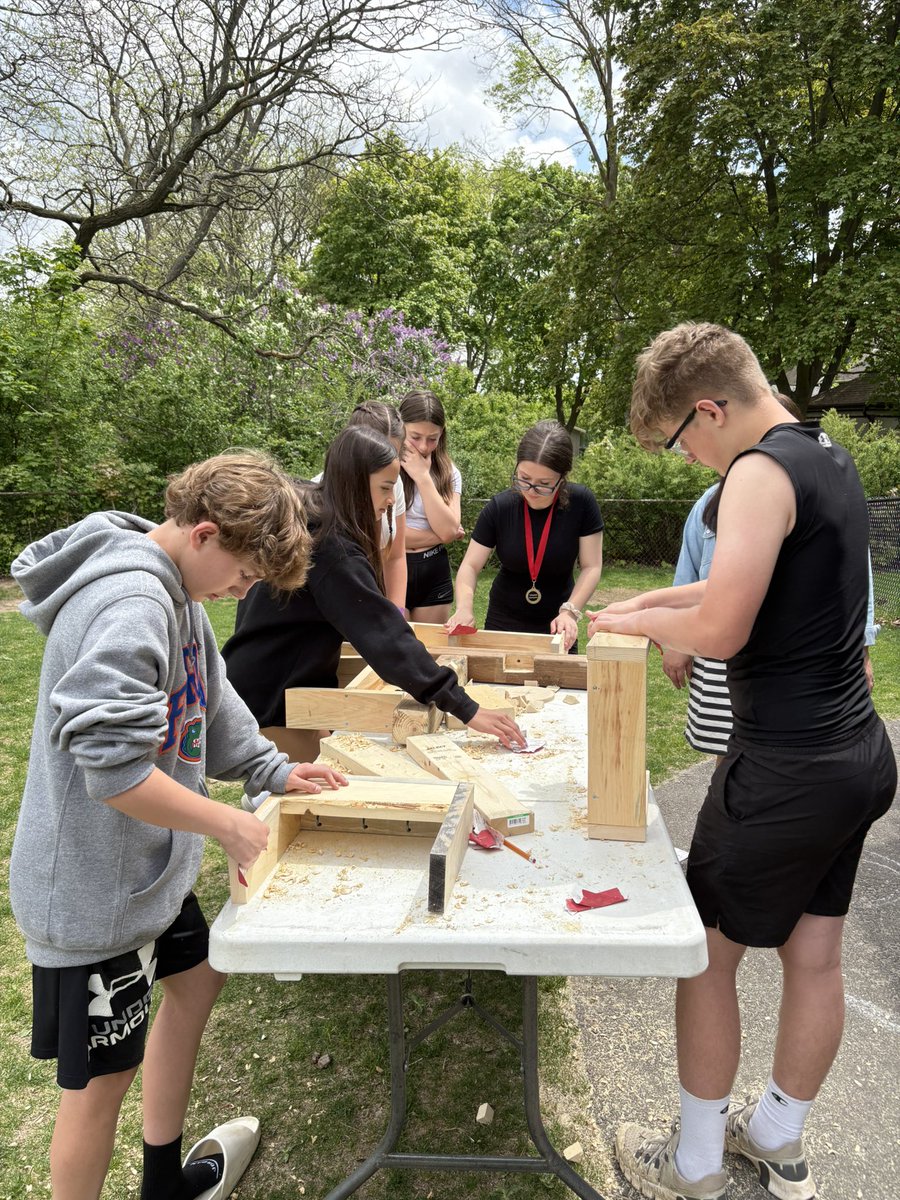 Thank you <a href="/assumptionlion/">Assumption CS</a> for this incredible wood working experience! ⚒️🔩🦺