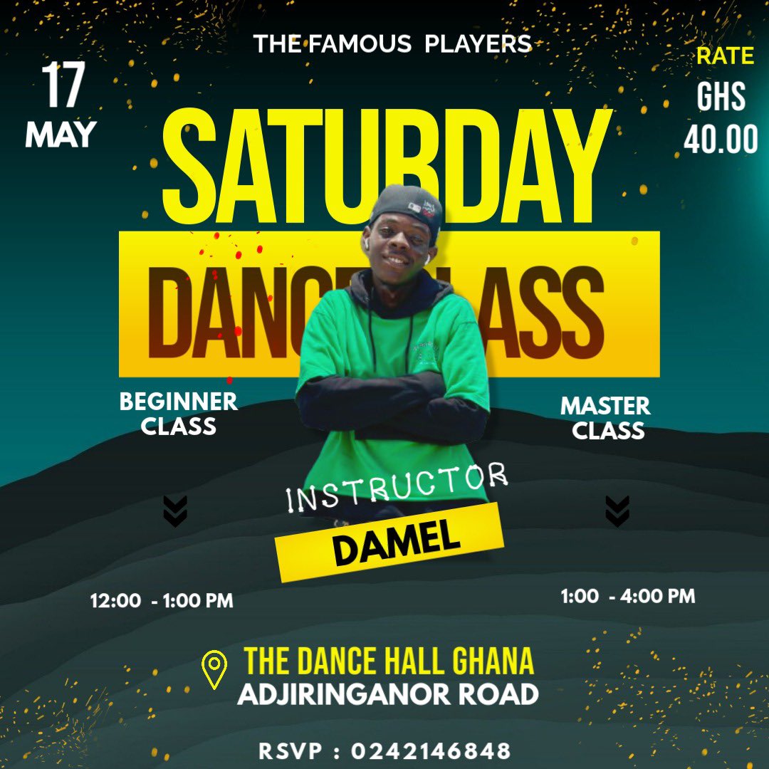 famousplayersgh's tweet photo. Another epic moment awaits you this Saturday W/ @AfroDamel Come with a friend and let’s groove to the 🎶 . Kindly refer to the the flyer for further details. https://t.co/tjJfoBmB7L