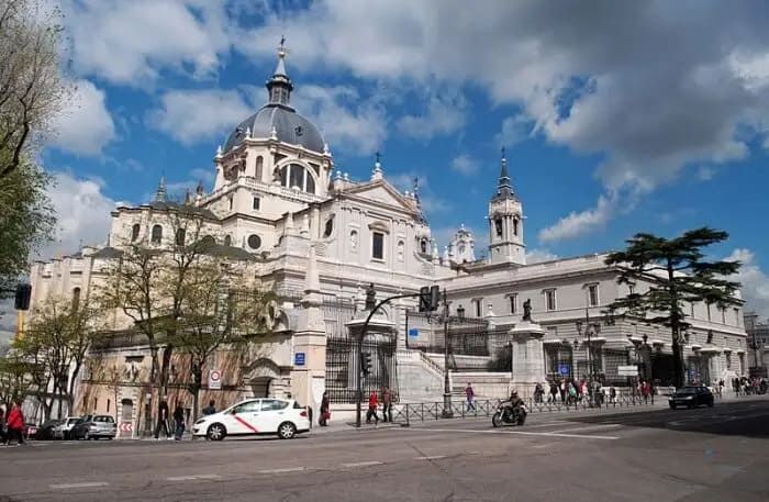 #Catedral-de-Sta-Maria-la-Real-de-la-Almudena is the prime Diocese of Madrid which took almost 110 years to be constructed, inaugurated, and consecrated. It is indeed one of the most remarkable #landmarks of #Spain. -SAVEATRAIN.COM