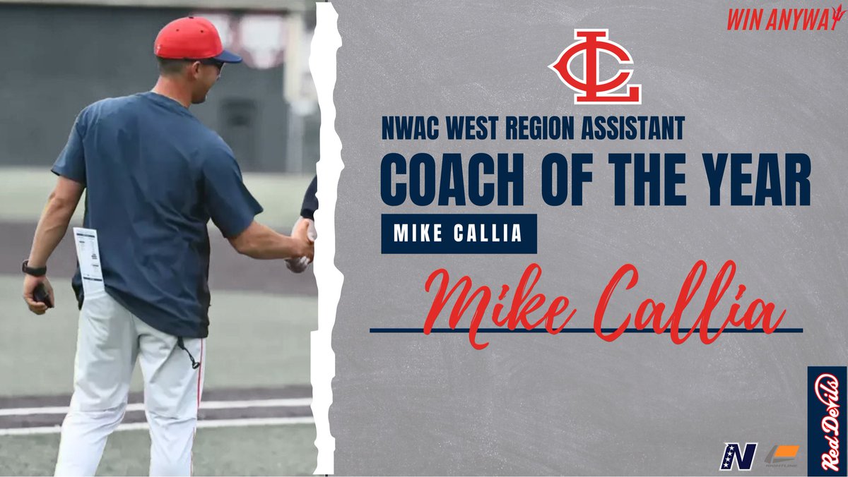 Lower Columbia Baseball (@lcdevilsbase) on Twitter photo Congratulations to Coach Callia on earning his first West Region Assistant Coach of the Year award!
#WINANYWAY | <a href="/LCCRedDevils/">Red Devils</a> Congratulations to Coach Callia on earning his first West Region Assistant Coach of the Year award!
#WINANYWAY | <a href="/LCCRedDevils/">Red Devils</a>