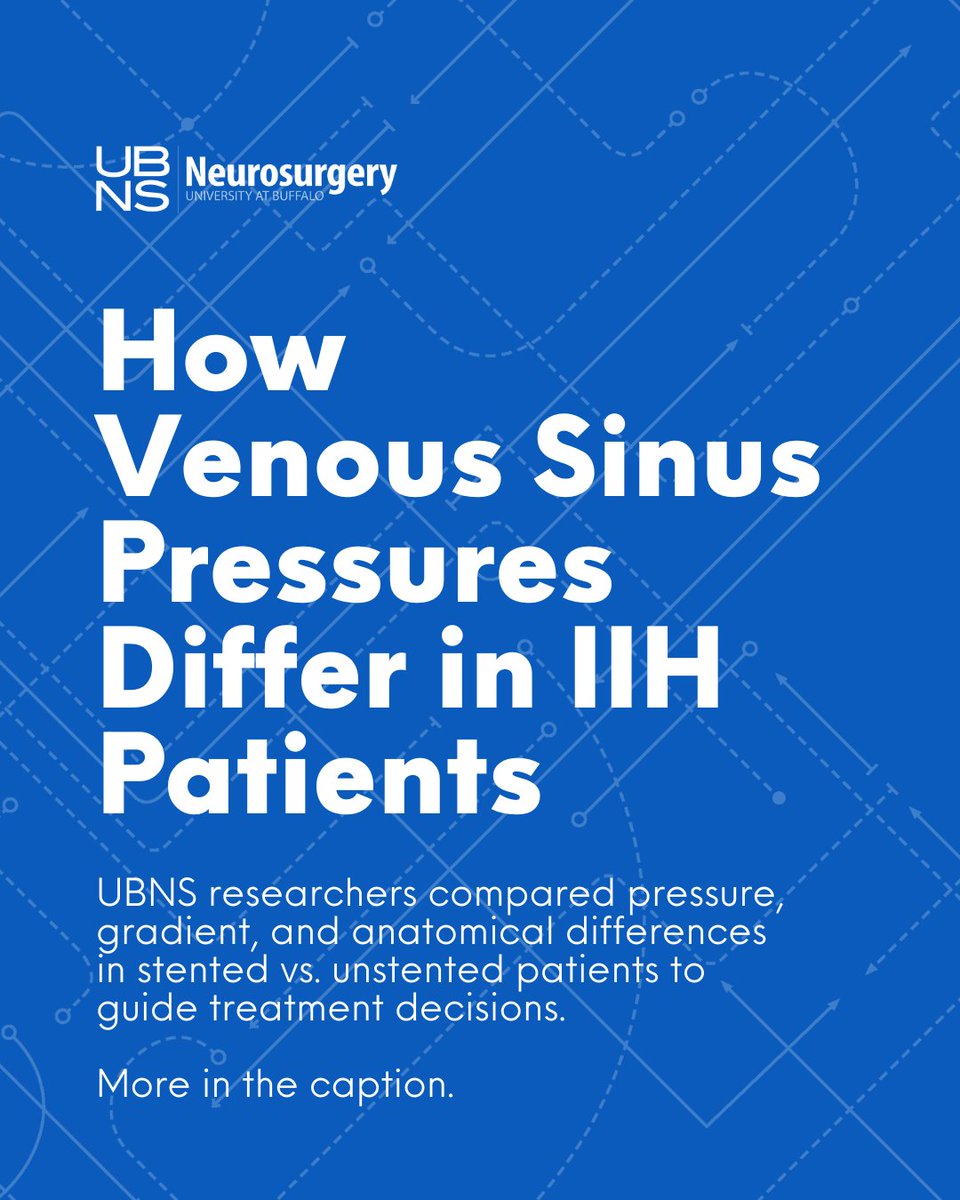 This week, #UBNS published the largest comparative analysis to date on venous sinus pressures in #IIH.

Using invasive venography data from 224 pts, we found:

➡️ Higher pressure gradients = better stenting outcomes
➡️ 80% saw headache relief
➡️ Anatomy may help guide treatment