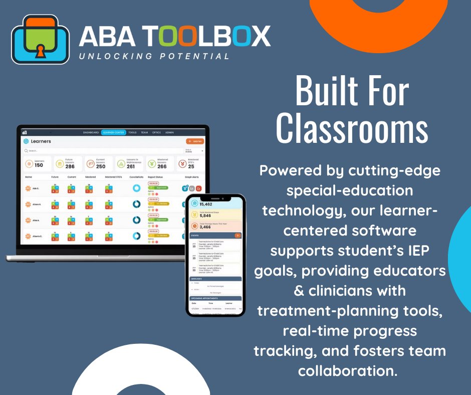 ABAToolbox's tweet image. 📸 Experience our learner-centered software in action! Sign up for your FREE PILOT today and learn how our research-driven technology can support special education teams and educators.
Sign up here: hubs.la/Q03mSDll0
#SPEDTech #SpecialEducation #ABA #IEPSupport