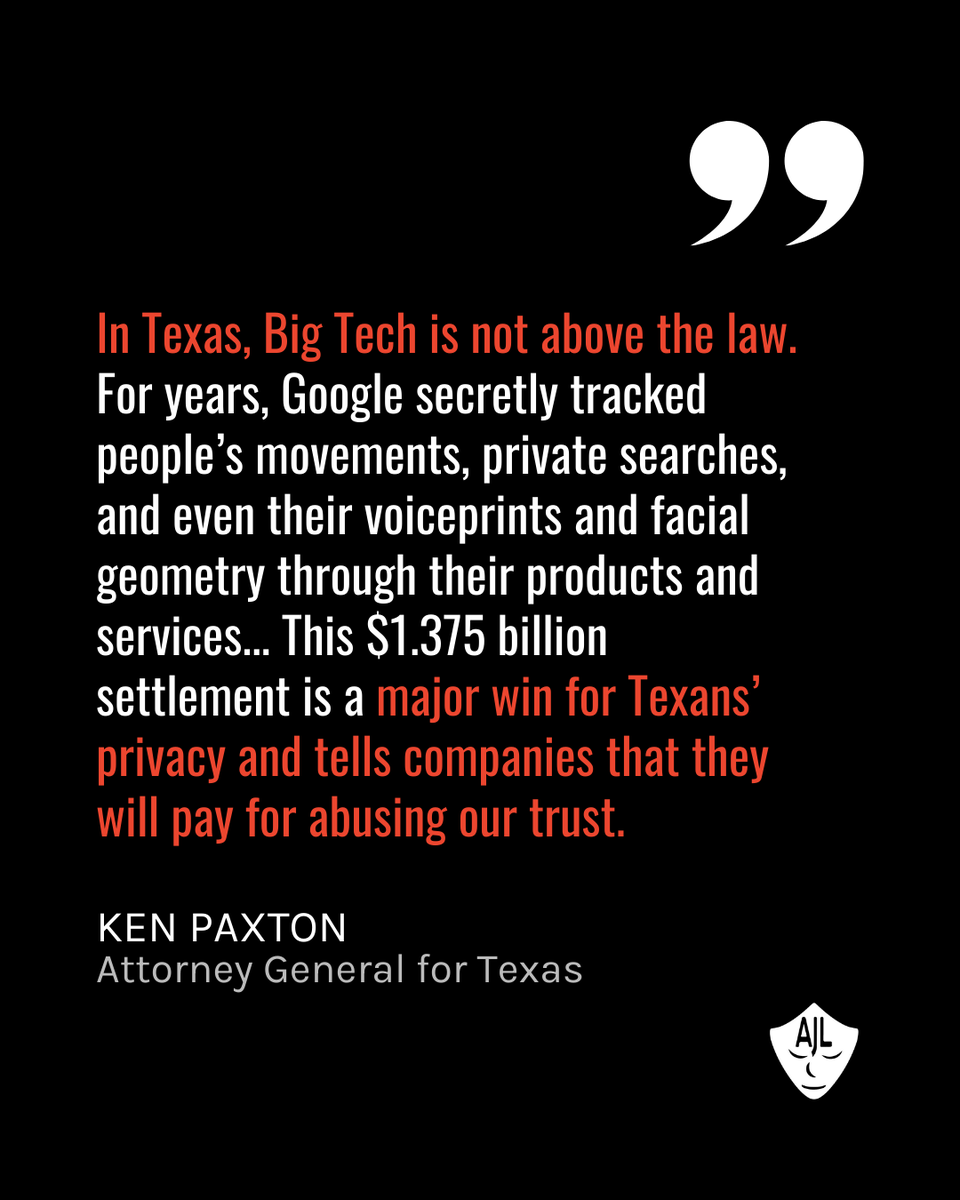 After a lawsuit was filed in Texas by Attorney General Ken Paxton, Google has agreed to pay almost $1.4 billion to Texas in a settlement over allegations of violating the data privacy rights of Texans. 💻

Paxton sued Google in 2022 for the alleged illegal tracking and data