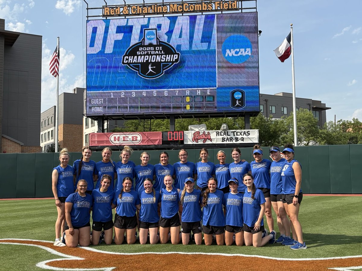 Eastern Illinois Athletics (@eiu_panthers) on Twitter photo Almost game day
2025 NCAA Tournament at Austin, Texas
<a href="/EIU_Softball/">Eastern Illinois Softball</a> set to face No. 6 national seed Texas at 3:30 pm on Friday, televised on ESPN+ Almost game day
2025 NCAA Tournament at Austin, Texas
<a href="/EIU_Softball/">Eastern Illinois Softball</a> set to face No. 6 national seed Texas at 3:30 pm on Friday, televised on ESPN+