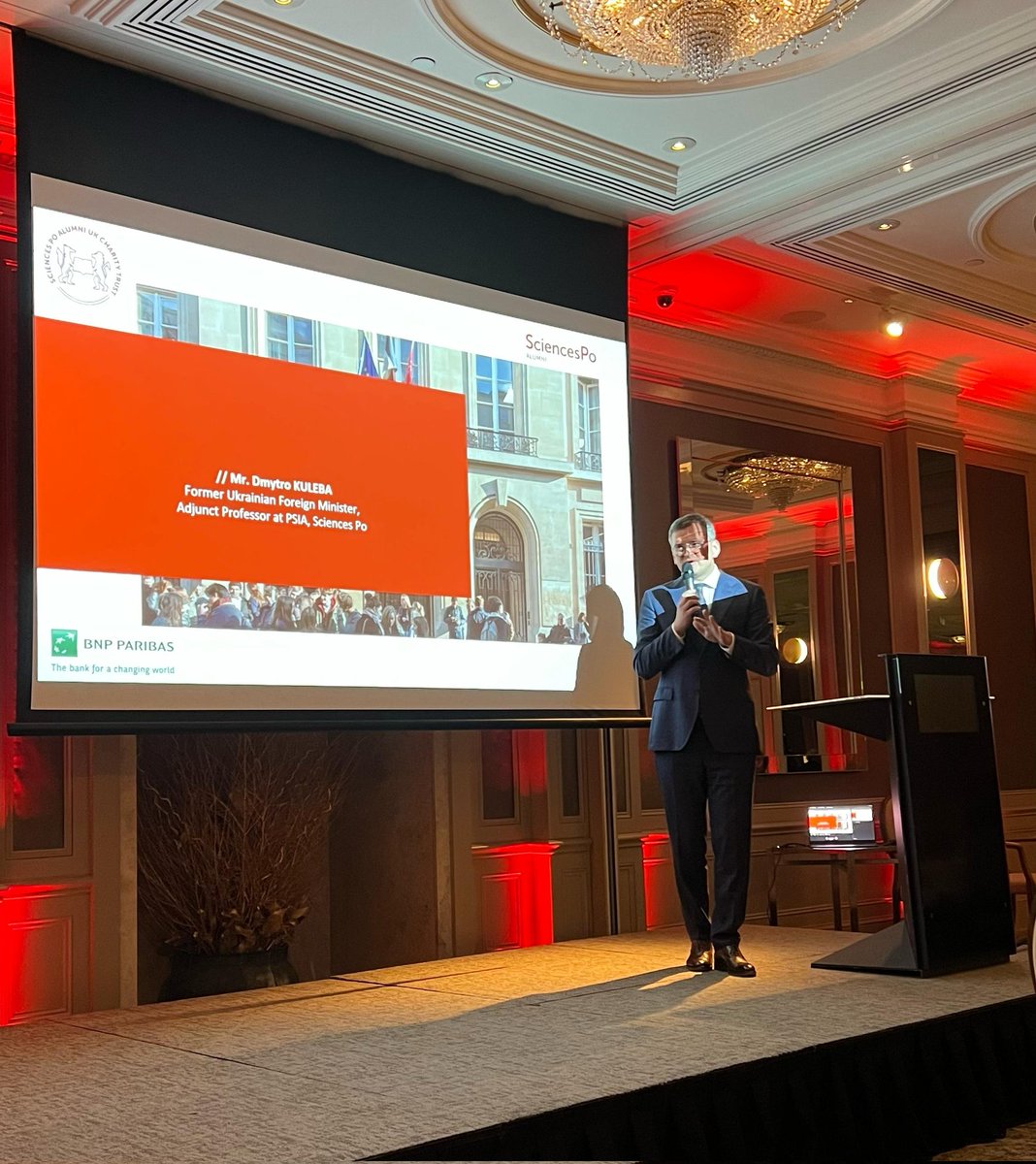 Hélène Duchêne (@ambduchene) on Twitter photo #FranceAlumniDay | Delighted to be alongside <a href="/lvassy/">Luis Vassy</a> and Sciences Po Alumni UK this evening. United to address the main challenges of our times and inspired by the testimony of <a href="/DmytroKuleba/">Dmytro Kuleba</a>, who teaches on the principles of diplomacy in times of war at <a href="/sciencespo/">Sciences Po</a>. #FranceAlumniDay | Delighted to be alongside <a href="/lvassy/">Luis Vassy</a> and Sciences Po Alumni UK this evening. United to address the main challenges of our times and inspired by the testimony of <a href="/DmytroKuleba/">Dmytro Kuleba</a>, who teaches on the principles of diplomacy in times of war at <a href="/sciencespo/">Sciences Po</a>.