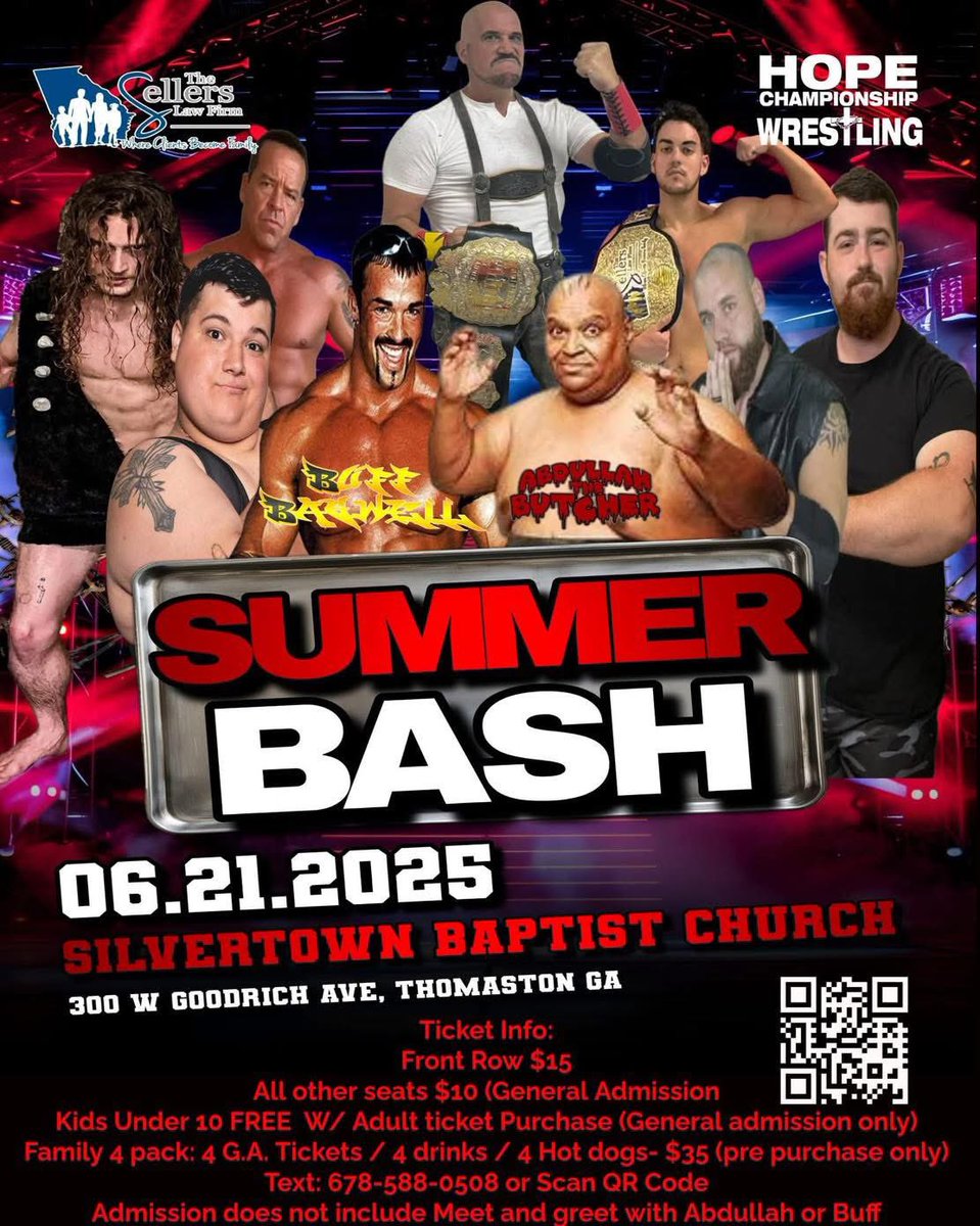 TheEpitomeAH's tweet photo. Where you can catch “The Epitome” at in the coming month:

🌴 5-31: The Guardians' Legacy 
📍 924 Bay Ave. Panama City, FL.

🔥 6-7: Passion Of Wrestling 
📍324 Fairground Rd. Swainsboro, GA.

⛪️ 6-21: HOPE Championship Wrestling 
📍 300 W Goodrich Ave. Thomaston, GA.

You DON’T want to miss out on the action 🏹