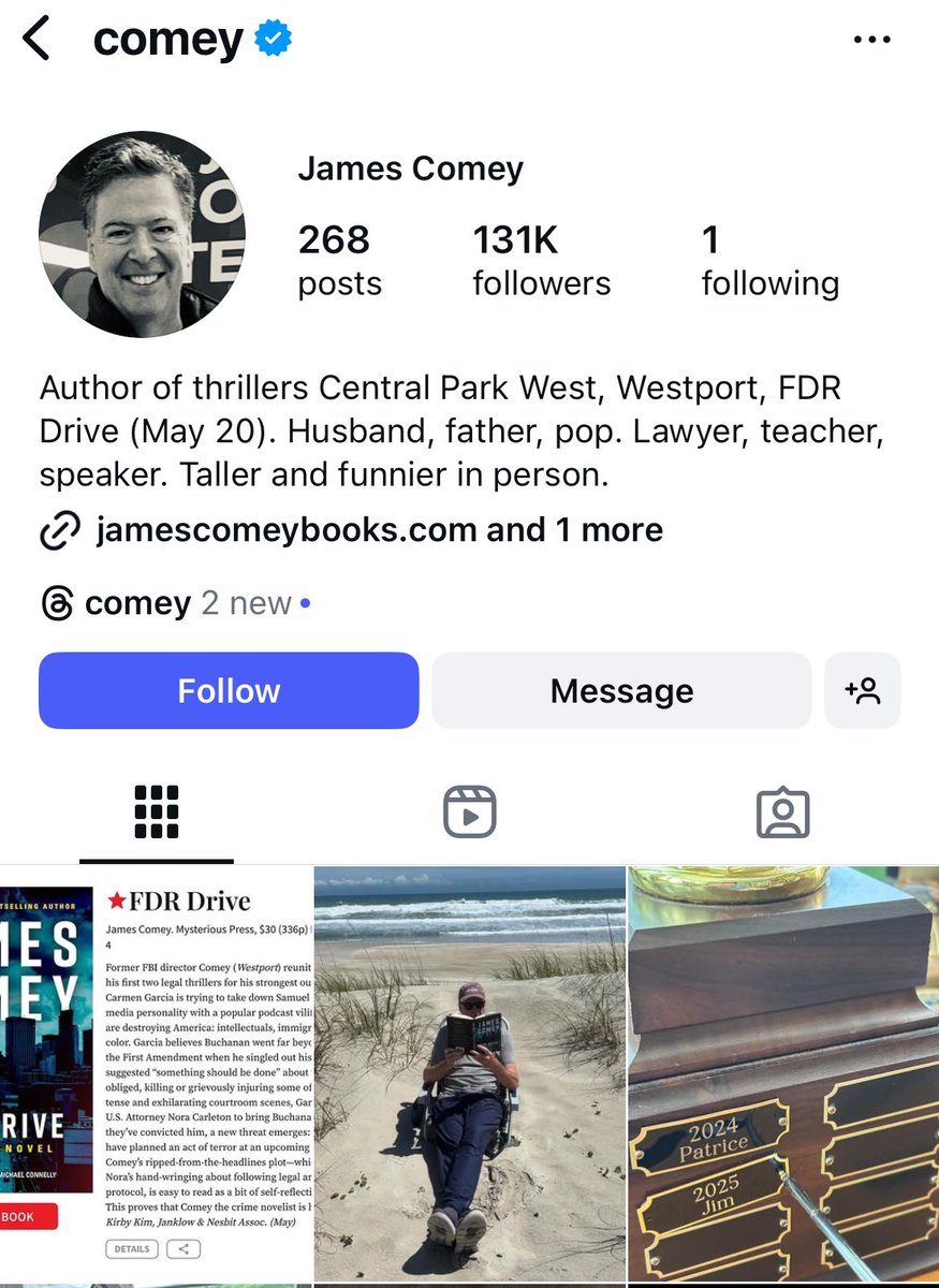 EndWokeness's tweet photo. Former FBI Director Comey just deleted his thinly veiled death threat on Trump

The internet is forever https://t.co/siKdi3IUiI