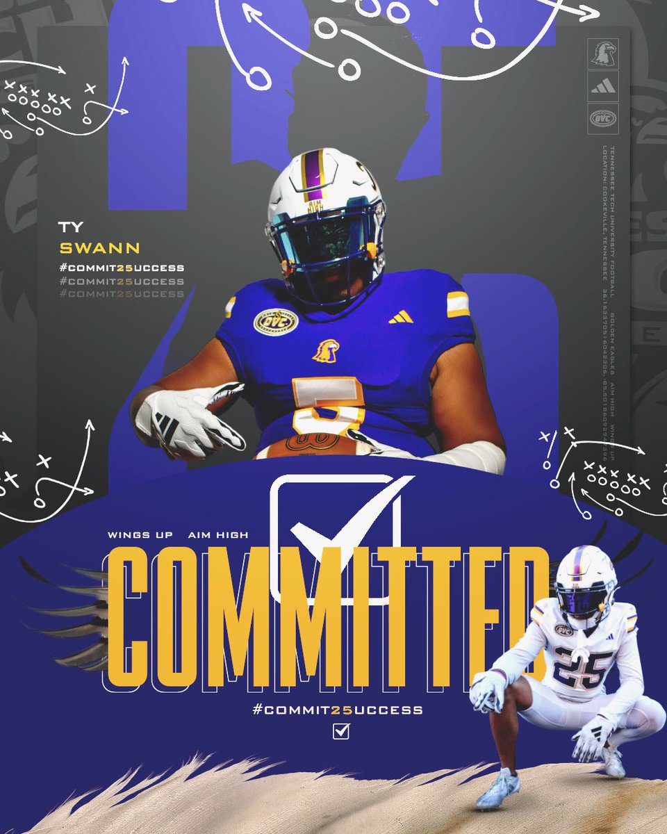 Committed✝️💛💜 <a href="/TNTechFootball/">TTU Football</a>