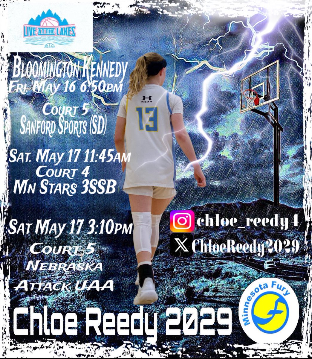 Chloe Reedy (@chloereedy2029) on Twitter photo Ready for the weekend and the opportunity to get better with my <a href="/MinnesotaFury/">Minnesota Fury AAU</a> teammates π Ready for the weekend and the opportunity to get better with my <a href="/MinnesotaFury/">Minnesota Fury AAU</a> teammates π