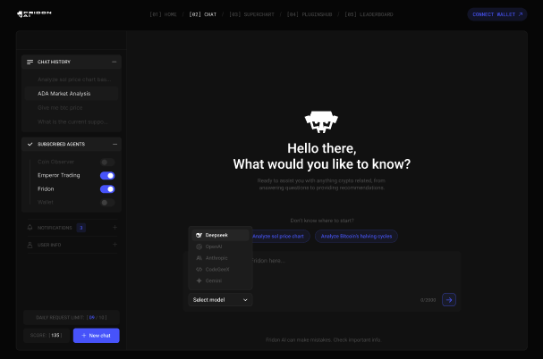 Fridon_AI's tweet photo. Updates on what we're building:

Right now, FridonAI analyzes tokens using standard trading methods and chart similarity. In the coming days, we’re rolling out powerful updates focused on trenches and newly launched tokens:

Analytics for tokens launched within the past hour or more – Deep analysis of liquidity behavior, holder distribution, volume, volatility, survival probability, pump potential, and associated risks.

Buy/sell directly from the platform – Including the ability to long or short using spot margin.

All of this comes with a brand-new UI/UX for a smoother experience.

Build. Build. Build.