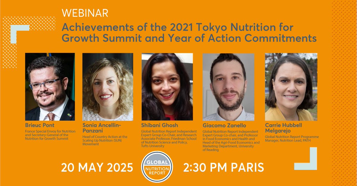 Join us next Tues to launch the report on the first-ever tracking of progress on registered commitments in the #NutritionAccountabilityFramework where we will share our findings &amp; recommendations to future commitment makers and investors

Register➡️ bit.ly/44omZg6