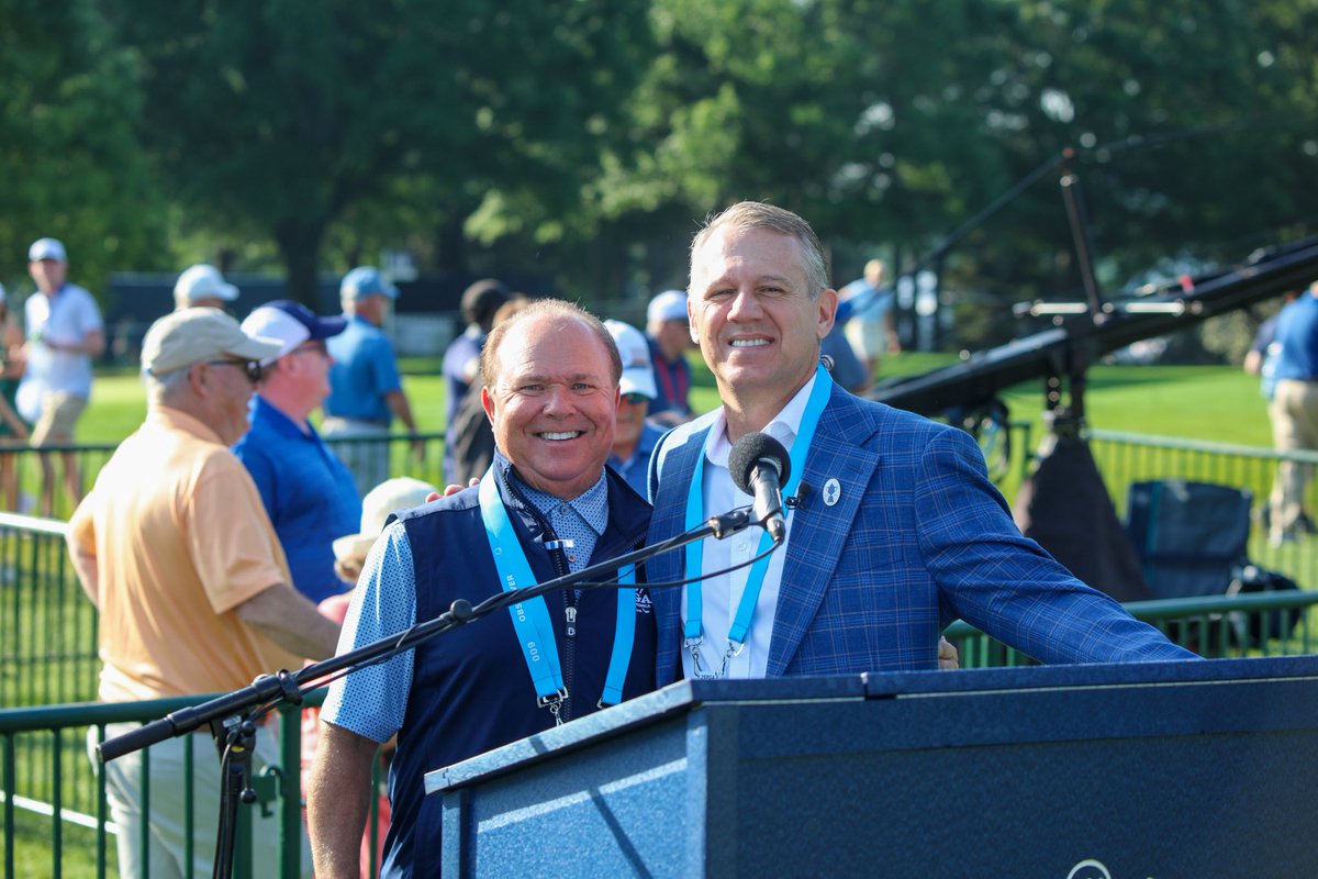 STexasPGA's tweet image. Still plenty of golf to play. Time to reset and fight back tomorrow!
Proud of Bobby and Jesse for representing the Section with poise and professionalism through a tough round. Special thanks to @firstcommcu and @holdernessbourne for their continued support!
#STPGA | #PGAChamp