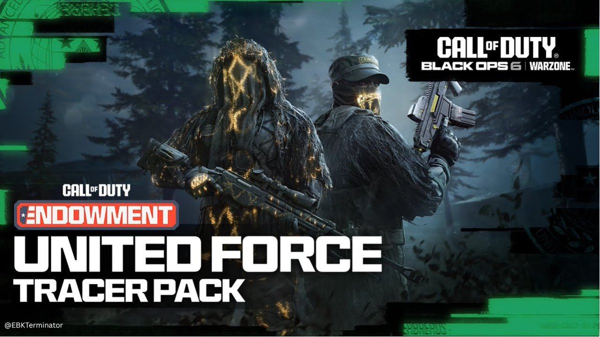 🔥🔥 New Video! 🔥🔥

"NEW " Tracer Pack Call Of Duty ENDOWMENT (C.O.D.E ) UNITED FORCE TRACER PACK Review and Gameplay!
👇👇

youtu.be/v1SX8um9b1o

💥 Retweet! 👍

#Warzone #EBKTerminator

m.youtube.com/@EBKTerminator
