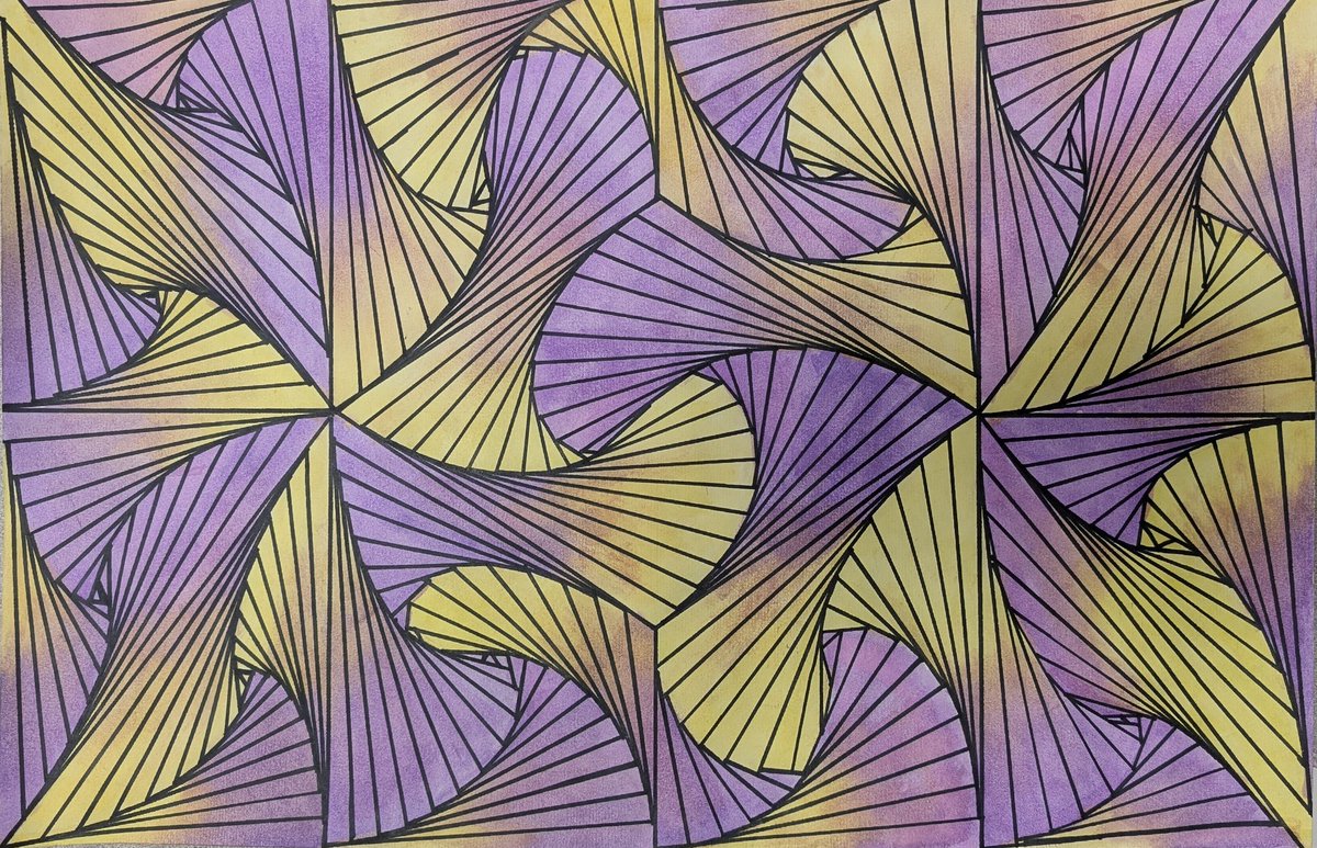 L. Aragón (@laragon_jds) on Twitter photo Art 2 learning about rhythm & movement! They created an optical illusion using a black marker & a ruler. Then painted using watercolors.❤️ Love how they turned out! <a href="/JohnDrugan_PK8/">John Drugan PK-8</a> Art 2 learning about rhythm & movement! They created an optical illusion using a black marker & a ruler. Then painted using watercolors.❤️ Love how they turned out! <a href="/JohnDrugan_PK8/">John Drugan PK-8</a>