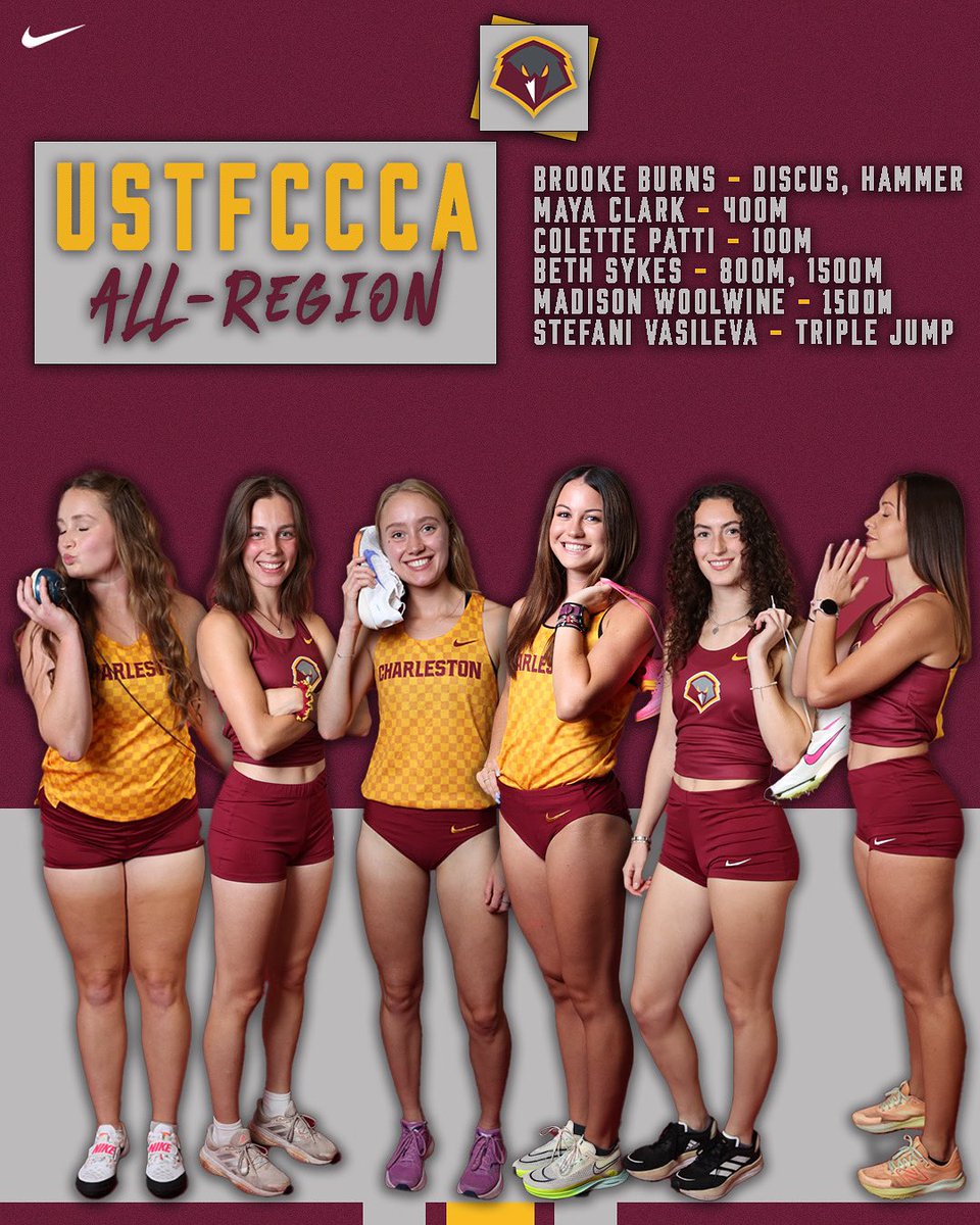 ucwv_athletics's tweet image. 🏃♀️ Women’s Track and Field lands multiple athletes on the All-Region Team 😎
Beth Sykes, Madison Woolwine, Maya Clark, Colette Patti, Brooke Burns and Stefani Vasileva all earned All-Region honors!
#Wingsup