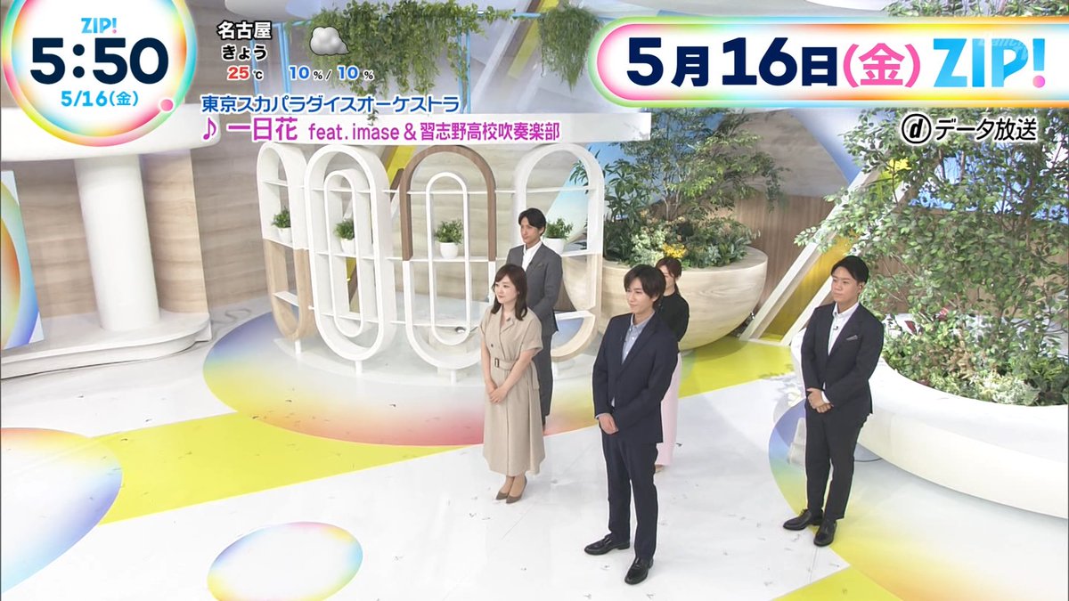 山本紘之水卜麻美市來玲奈阿部亮平北脇太基Opning ZIP!