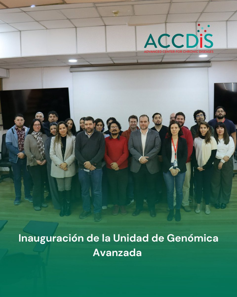 FONDAP_ACCDiS's tweet photo. 🎉🔬 Inauguración de la Unidad de Genómica Avanzada (UGA) en @QuimicaUChile
Junto a nuestro investigador #ACCDiS @vin_maracaja , quien liderará esta iniciativa 🧬
Impulsamos ciencia, tecnología e innovación en Chile y LATAM.
#Ciencia #Innovación #Genómica #CentrosANID https://t.co/Q3iniUDLsL