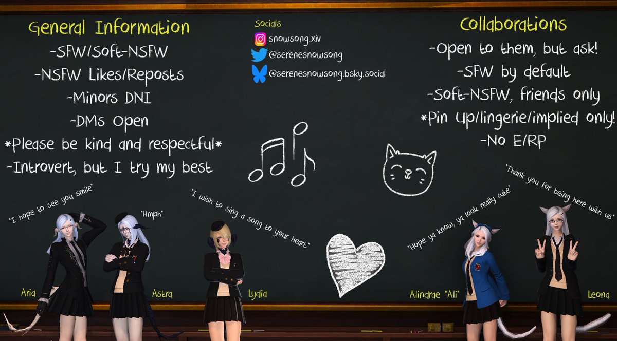 serenesnowsong's tweet image. Updated Blackboard pinned post! 🥰