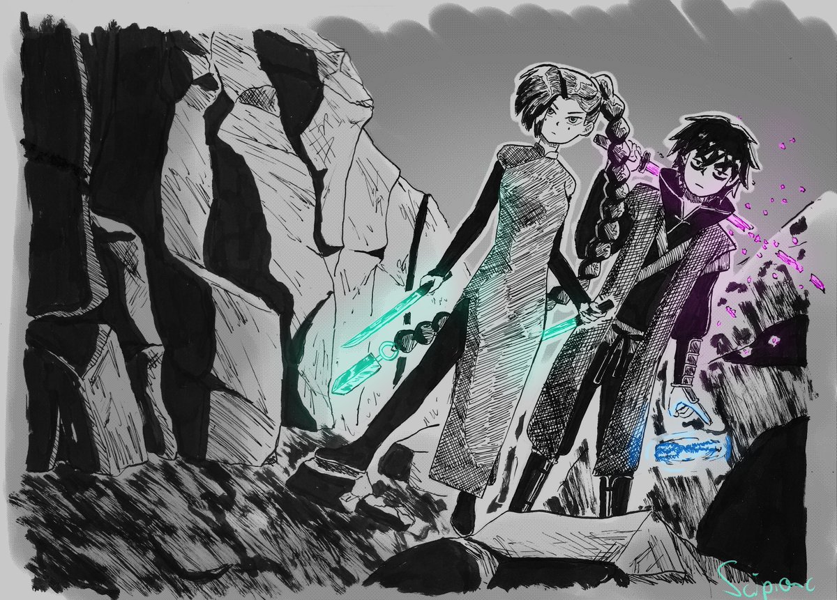 my first fanart of Scissor seven (If you haven't seen it yet, I reeeeeeaaaaaally recommend it)
#scissorseven