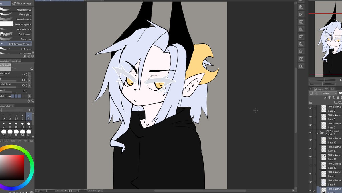 Sataxx_'s tweet photo. No sé si la iré a terminar, así que la dejo acá con los colores base UwU
Les presento a La Diosa... sin la mascara de conejo (? https://t.co/WJDQzxh0qy