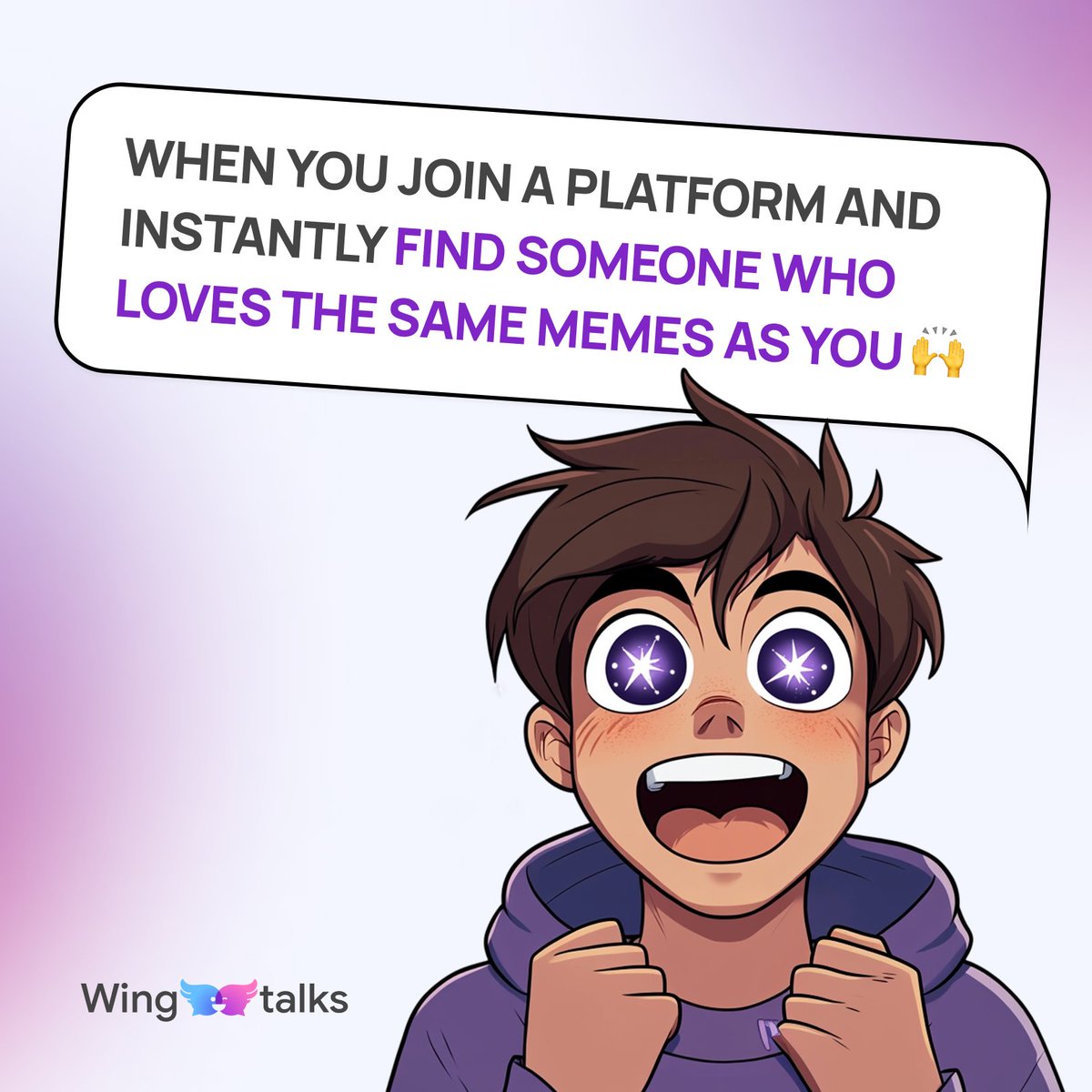 wingtalkscom's tweet image. Life’s better when you find your meme buddy 😂 

#SocialConnection #LaughTogether #Wingtalks