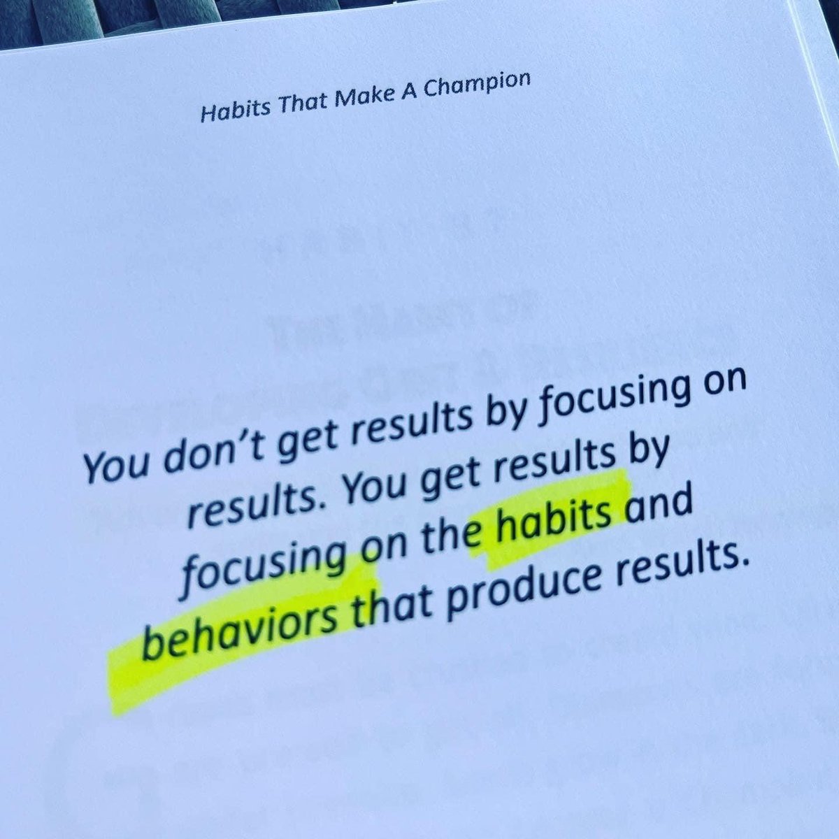 Too many people focus on the end result and give up when it gets tough. It will always get tough when you are building your best life. Learn and repeat the actions needed to reach your goal. When you reach the goal, you will realize it was the process that was the fun part.