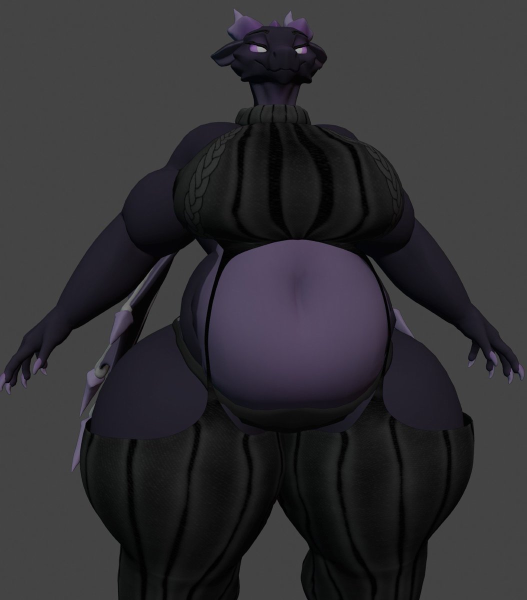 PalmTreeRothic's tweet photo. I didnt like how the first render i did came out so im gon render sm cool with her later, I wanna play JJS with my homies rn.

Uhh dont ask me to make her fatter again or she'll eat your or something. She will like obliterate you with her lazer eyes idk https://t.co/aDkhYHgET5