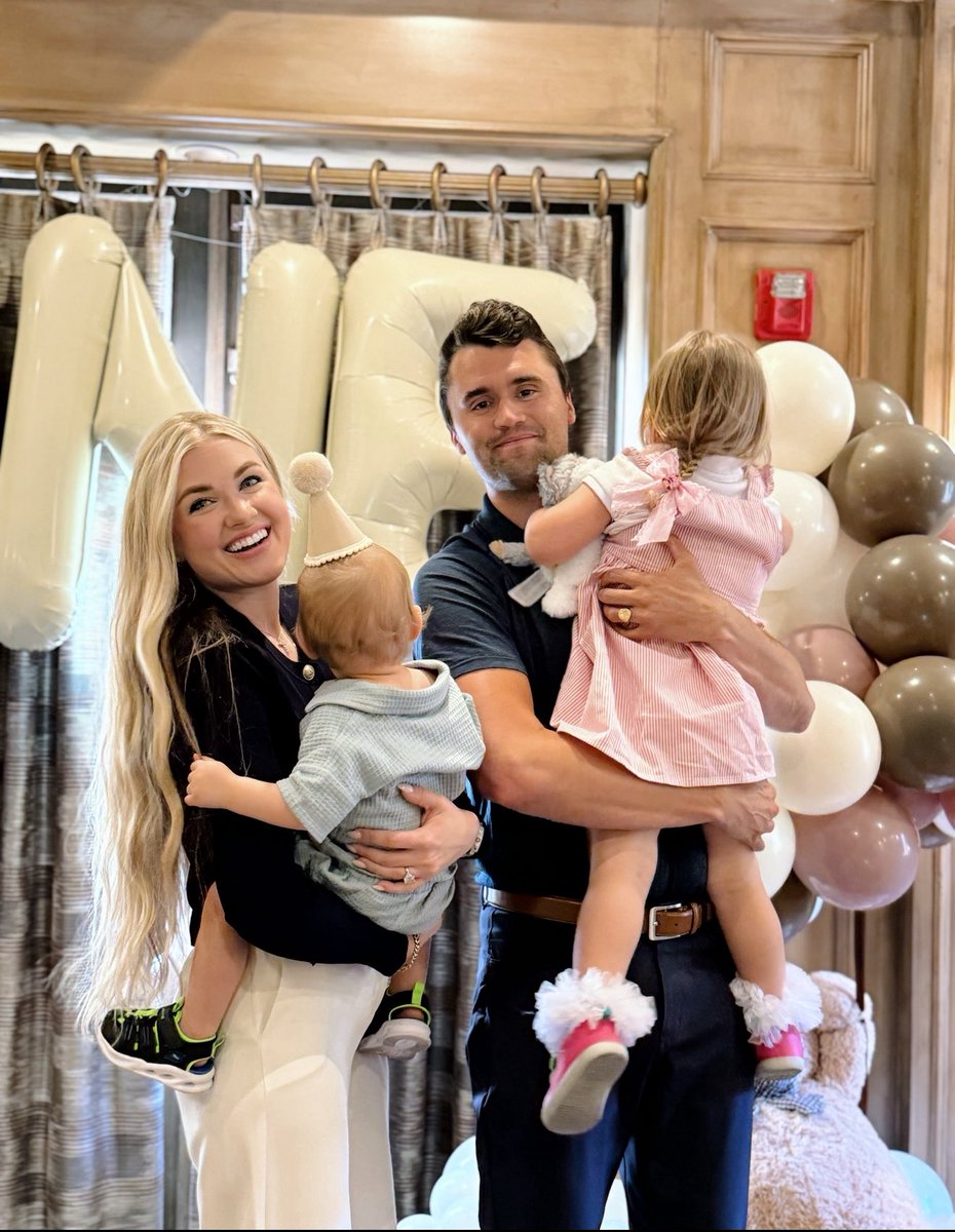 Charlie Kirk (@charliekirk11) on Twitter photo Yesterday we celebrated our son’s 1st birthday! He has brought an infinite amount of joy and laughter into our lives.
Being a parent is an incredible gift, made far better because I get to do it alongside <a href="/MrsErikaKirk/">Erika Kirk</a>.
“Train up a child in the way he should go, even when he Yesterday we celebrated our son’s 1st birthday! He has brought an infinite amount of joy and laughter into our lives.
Being a parent is an incredible gift, made far better because I get to do it alongside <a href="/MrsErikaKirk/">Erika Kirk</a>.
“Train up a child in the way he should go, even when he