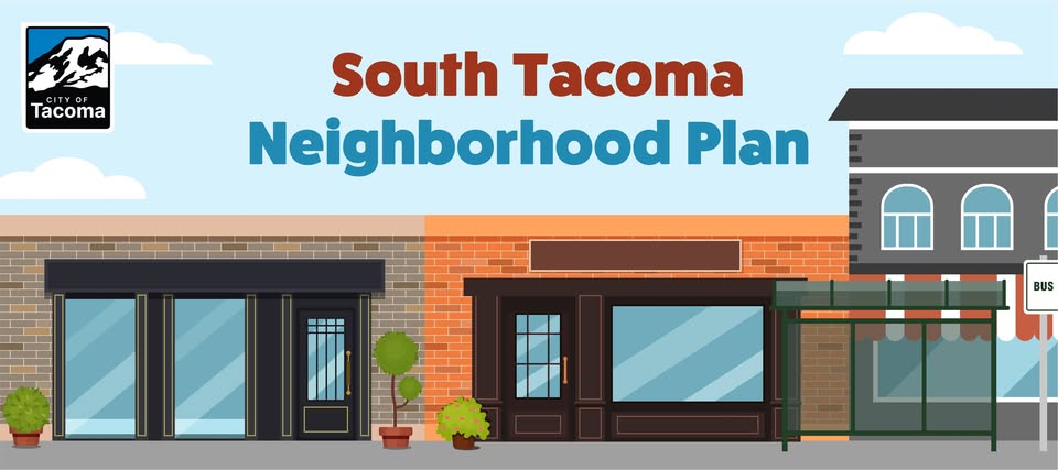 🎉 The South #Tacoma Neighborhood Plan is up for final adoption at the 6/10, #TacCouncil Meeting. Join us to celebrate the contributions of the friends, businesses, and partners who made this possible. We’ll be at Bluebird Coffee on South Tacoma Way, Sat., 6/7, from 11 AM – 1 PM.