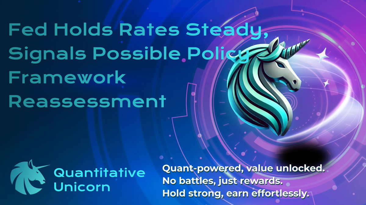 Brc20_QuniX's tweet photo. Fed holds rates steady, signals possible policy framework reassessment.
At QuniX, we monitor policy shifts for new trading opportunities.
🔗 https://t.co/mZPn4fMEyU
#QuniX #FederalReserve #MacroPolicy https://t.co/hYA2NgbJzi