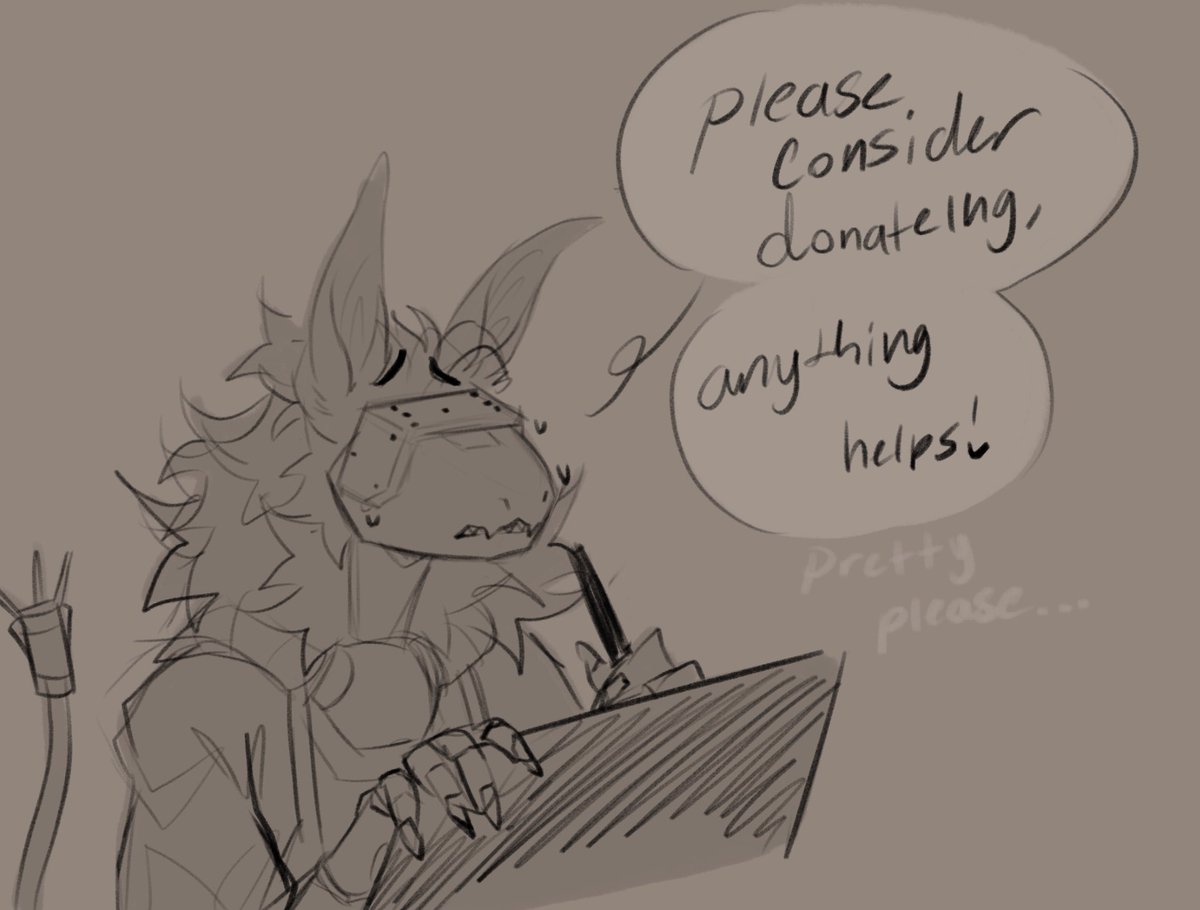 spot.fund/HelpUsCatchUpA…

bsky.app/profile/crocod…

Spyware will draw art for anyone who can donate $100, dead serious. This is for my friend Hoss. Please.