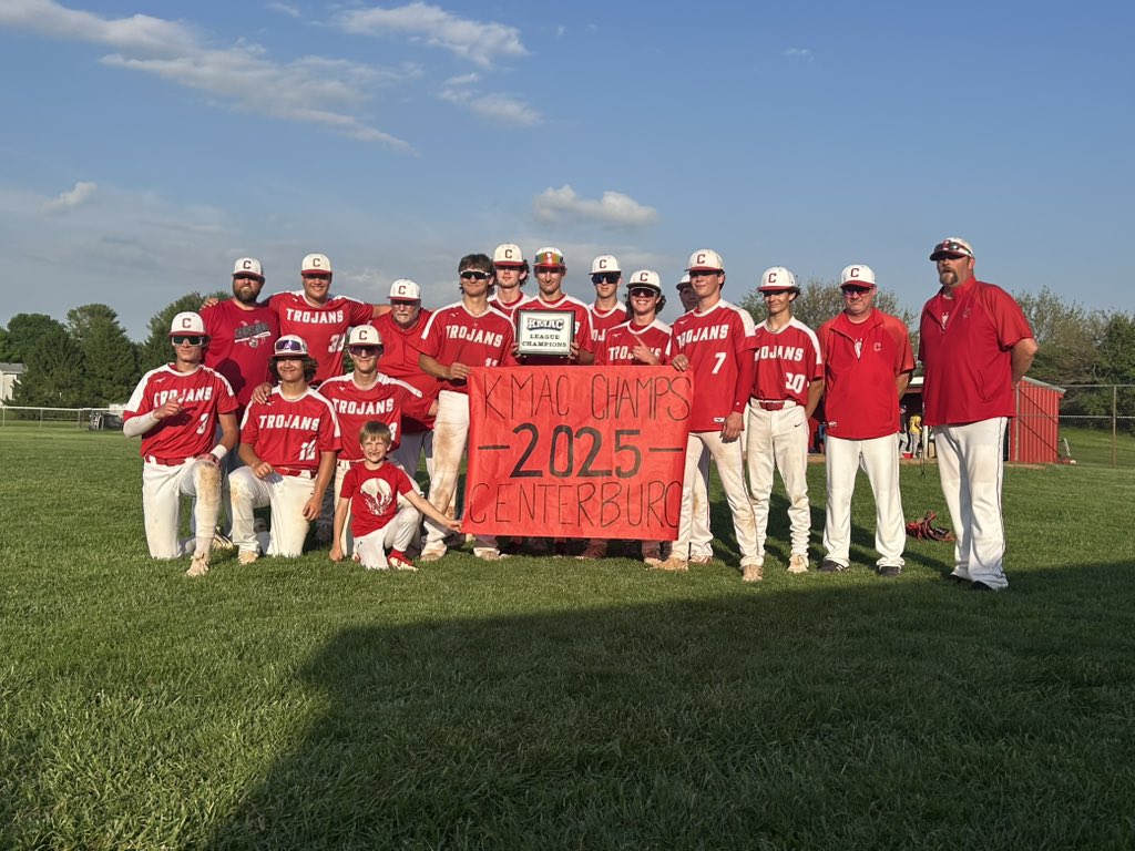 Centerburg Athletics (@centerburghs_ad) on Twitter photo Congratulations to Coach Moss and the Trojans on their 6-1 win over <a href="/ADEastKnox/">East Knox Athletic Department</a> and are outright KMAC champs for the first time since 1982.
<a href="/CHS_BASEBALL10/">Centerburg Baseball</a> <a href="/tmtribefan/">Tyler Mathias</a> <a href="/oh_report/">OH.Report</a> <a href="/KnoxPages/">Knox Pages</a> <a href="/mountvernonnews/">Mount Vernon News</a> Congratulations to Coach Moss and the Trojans on their 6-1 win over <a href="/ADEastKnox/">East Knox Athletic Department</a> and are outright KMAC champs for the first time since 1982.
<a href="/CHS_BASEBALL10/">Centerburg Baseball</a> <a href="/tmtribefan/">Tyler Mathias</a> <a href="/oh_report/">OH.Report</a> <a href="/KnoxPages/">Knox Pages</a> <a href="/mountvernonnews/">Mount Vernon News</a>