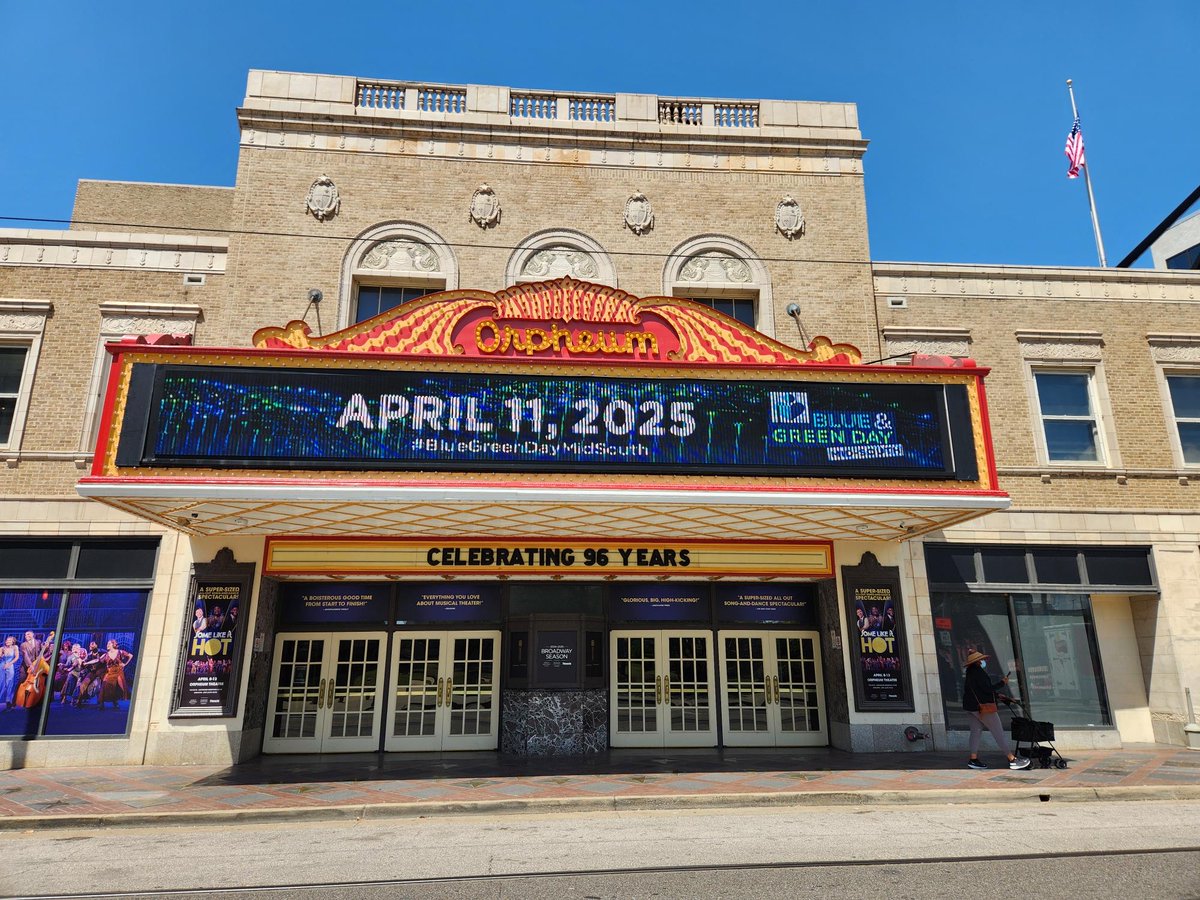 We would like to give a huge shoutout to some of our amazing supporters across the tristate area and beyond for your support for this year’s #BlueGreenDayMidSouth . 

Thanks to The Orpheum for showing love and support, it means the world to us 😊😊