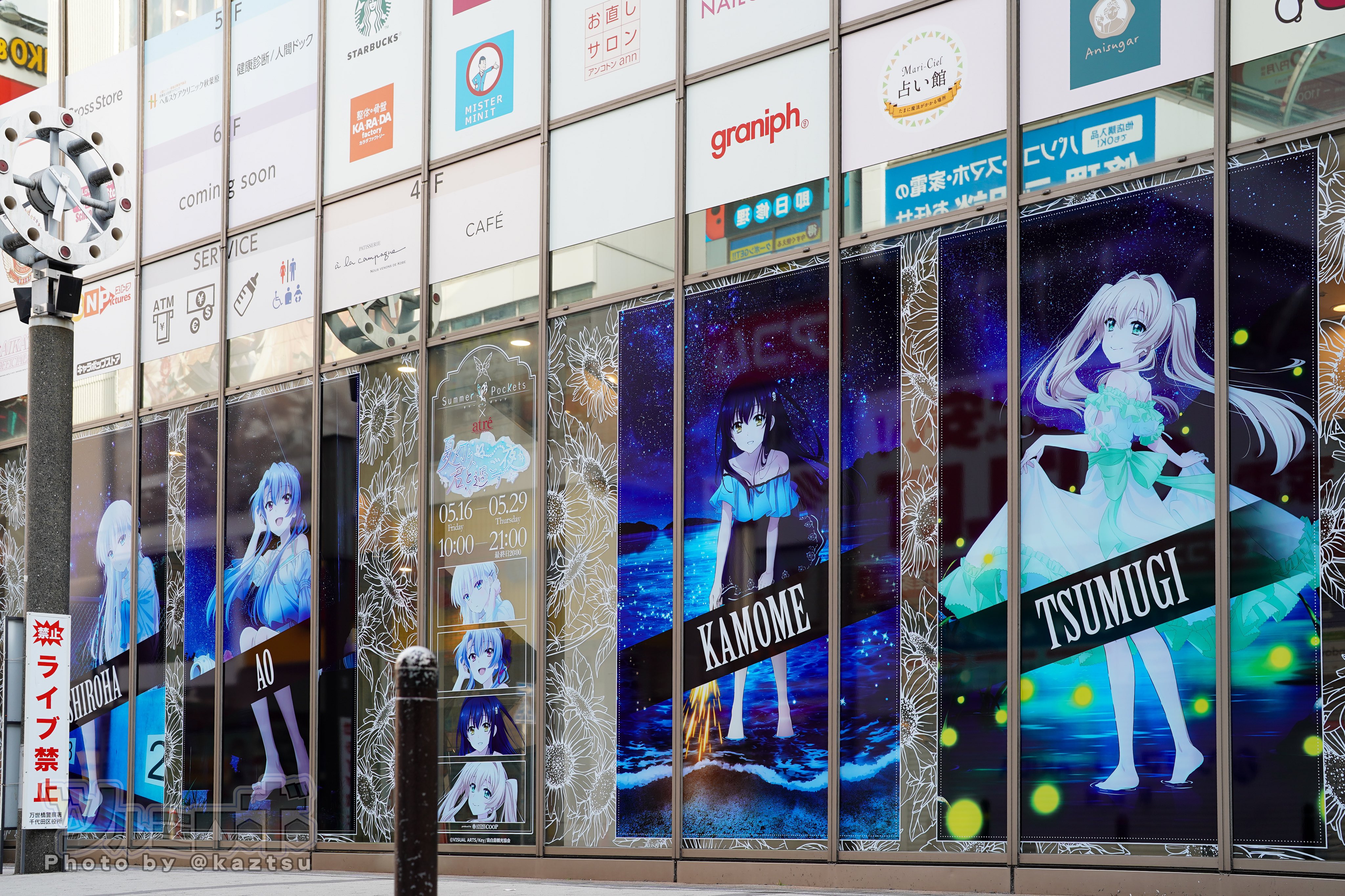 アトレ秋葉原 夏灯り、君と過ごす夜　特賞　空門蒼　B2タペストリー アトレ秋葉原 夏灯り、君と過ごす夜サマポケ特賞空門蒼B2