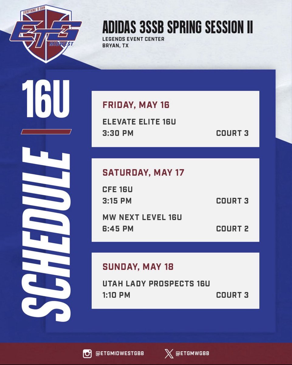 mollie_probasco's tweet photo. Adidas session 2 schedule! Bryan, TX📍 https://t.co/7jZS07ZWXL