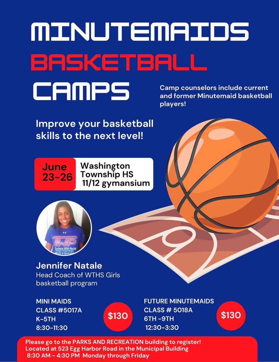 WTHS Minutemaids Basketball (@minutemaidbball) on Twitter photo Summer is right around the corner ➡️ it’s time to sign up for your favorite Summer camp! ☀️🏀
<a href="/WTHS_Athletics/">WTHS Athletics</a> Summer is right around the corner ➡️ it’s time to sign up for your favorite Summer camp! ☀️🏀
<a href="/WTHS_Athletics/">WTHS Athletics</a>