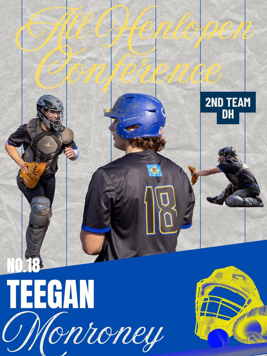 Congrats to Teegan Monroney 2nd Team All Conference DH