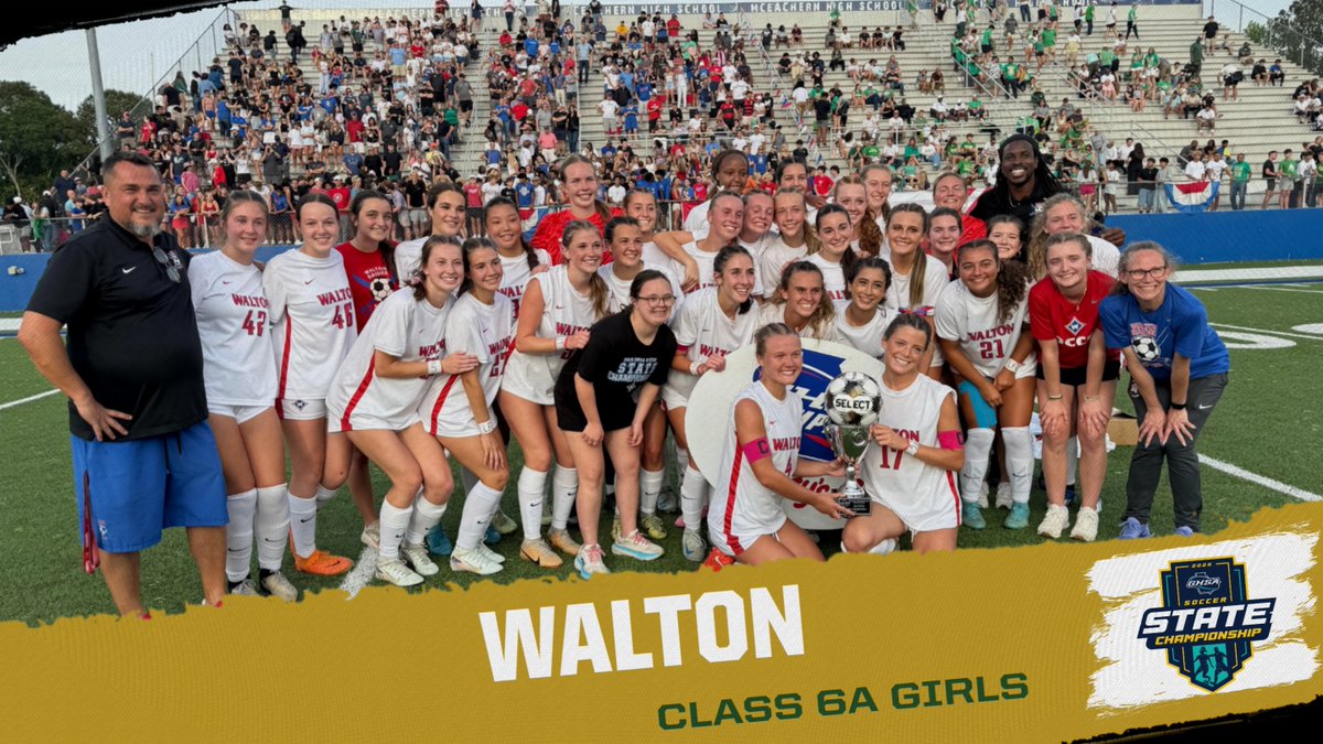 Congratulations to Walton! Your Raiders are the 2025 Class 6A Girls ⚽️🏆!

Presented by <a href="/Wendys/">Wendy’s</a> #Select