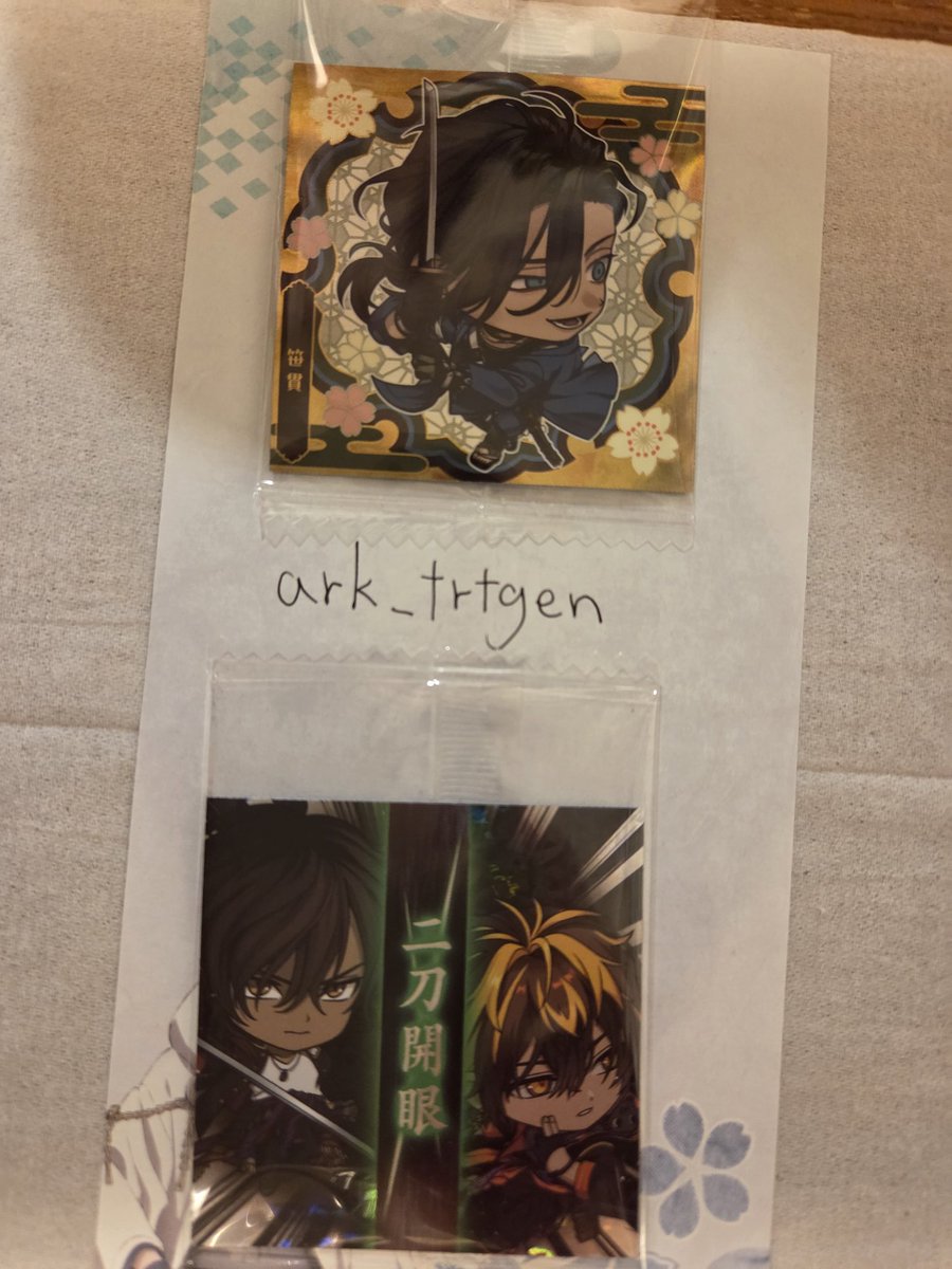 ark_trtgen's tweet photo. (追加分)【交換】刀剣乱舞　にふぉるめーしょん シールウエハース2　とうら��

譲：笹貫、大倶利伽羅＆火車切

求：鶴丸＞大般若

都内手渡しor郵送

検索からもお気軽にどうぞ！ https://t.co/I6NN5WJIig