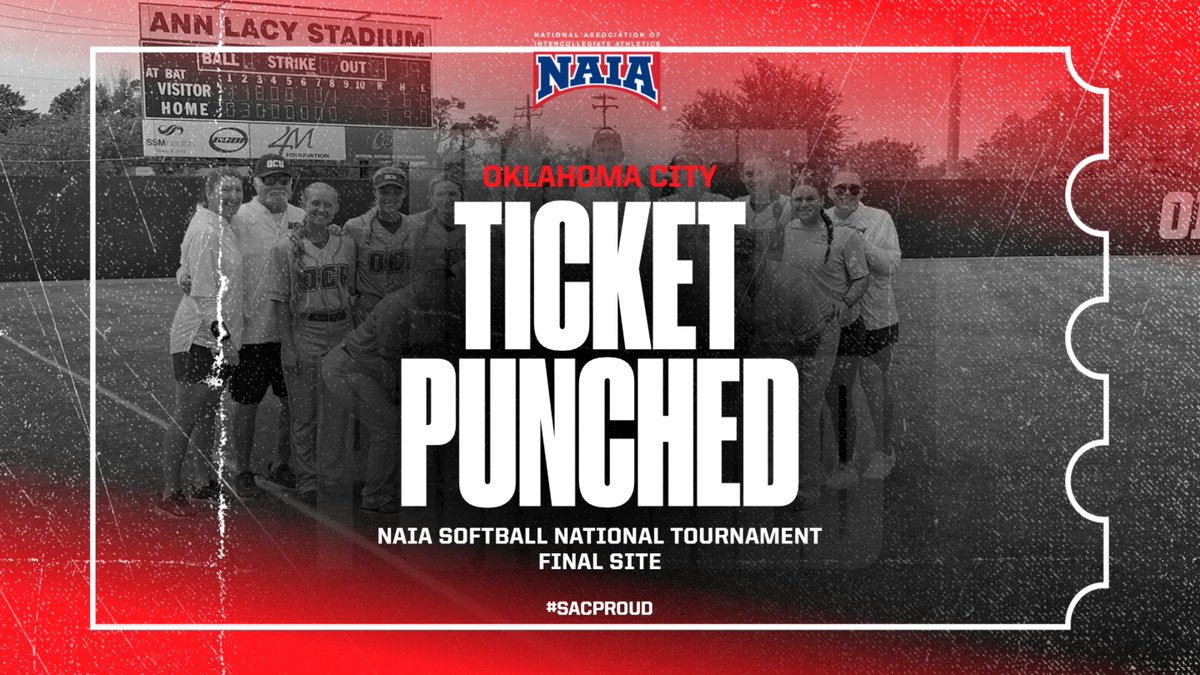 The Sooner Athletic Conference (@sooner_athletic) on Twitter photo The Stars move on! <a href="/ocustars/">Okla. City Stars</a> defeats Missouri Baptist 4-3 in eight innings to advance to the NAIA National Softball Tournament Final Site and will look to win their 12th Red Banner! The Stars move on! <a href="/ocustars/">Okla. City Stars</a> defeats Missouri Baptist 4-3 in eight innings to advance to the NAIA National Softball Tournament Final Site and will look to win their 12th Red Banner!