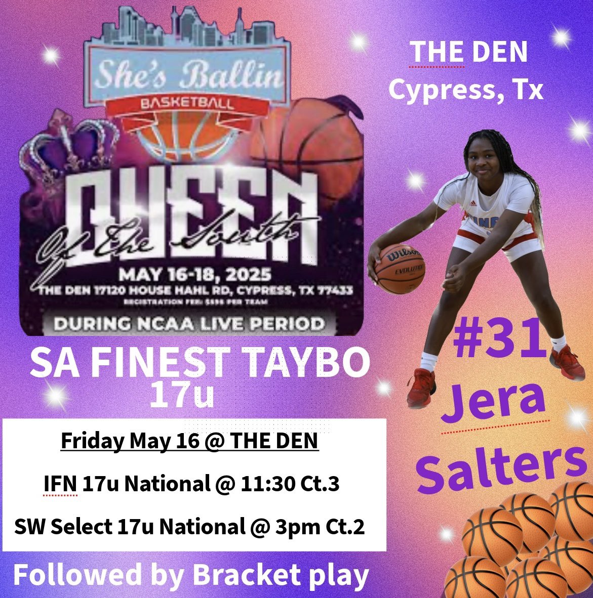 Excited to be back on the court with my  teammates during this LIVE PERIOD! Let’s work! 💙🏀 #jera2026