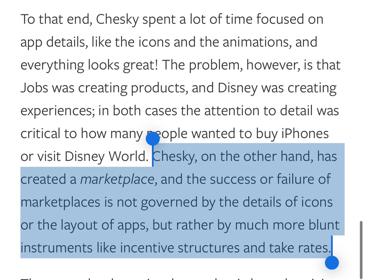 <a href="/bchesky/">Brian Chesky</a> or focus on <a href="/benthompson/">Ben Thompson</a>’s advice 😅🤷‍♂️